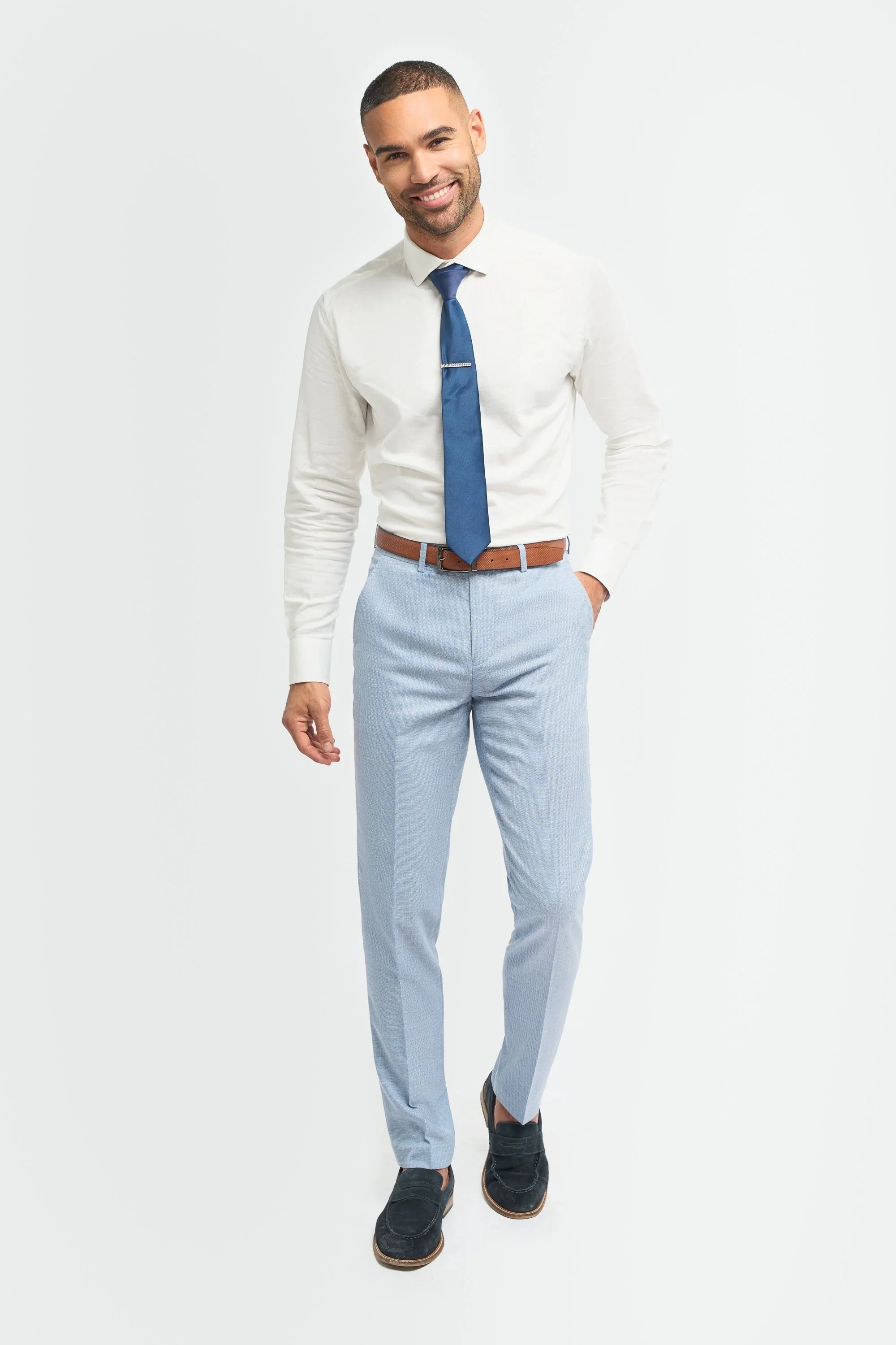 Miami - Men's Summer Light Blue Trousers