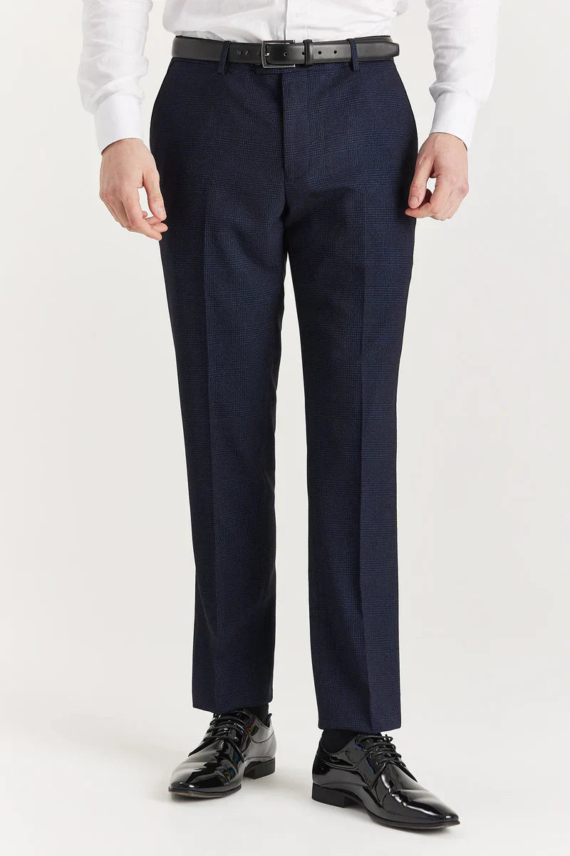 Regent - Men's Navy 2 Piece Double Breasted Suit