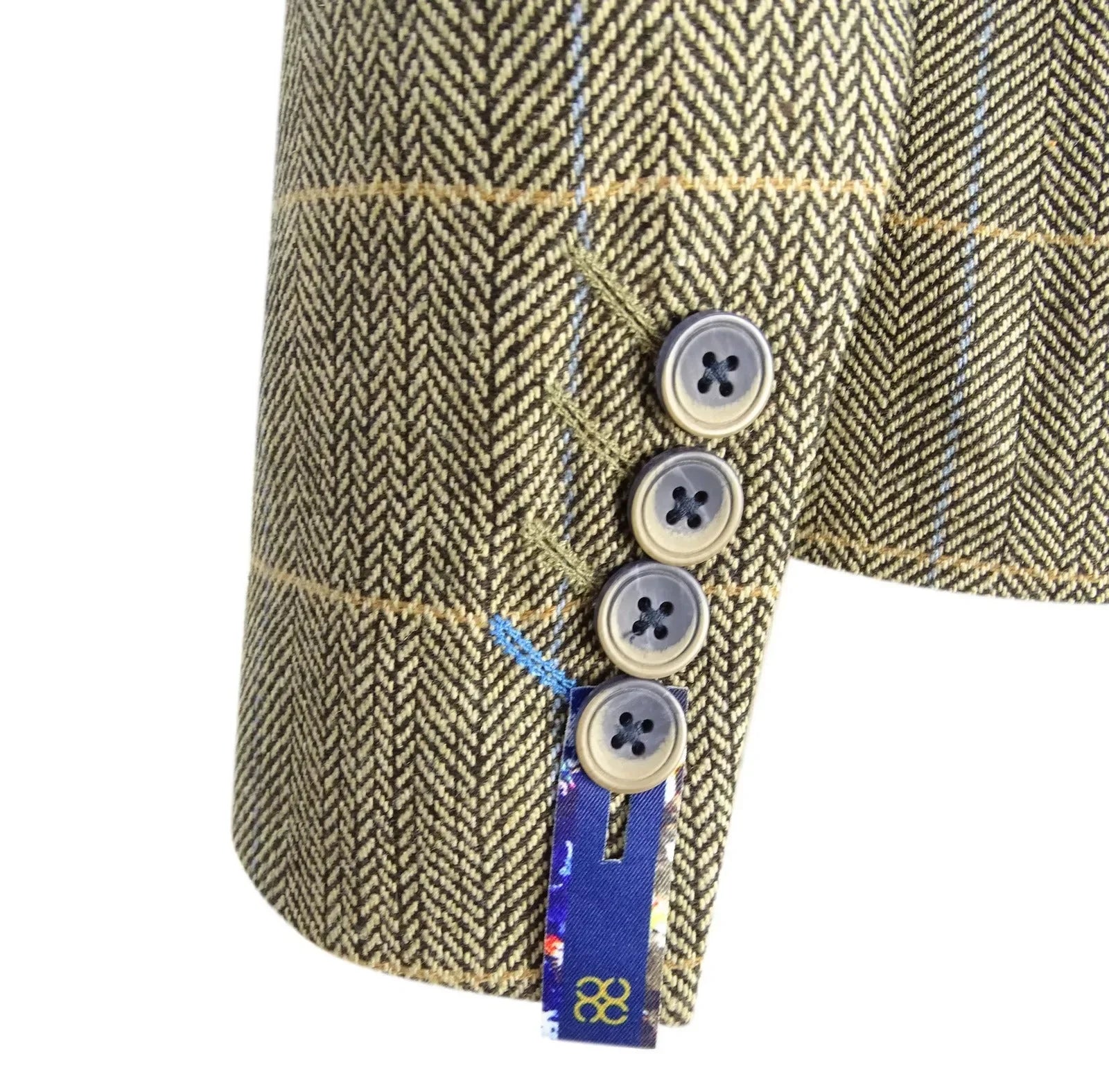 Womens Tan Brown Tweed Blazer