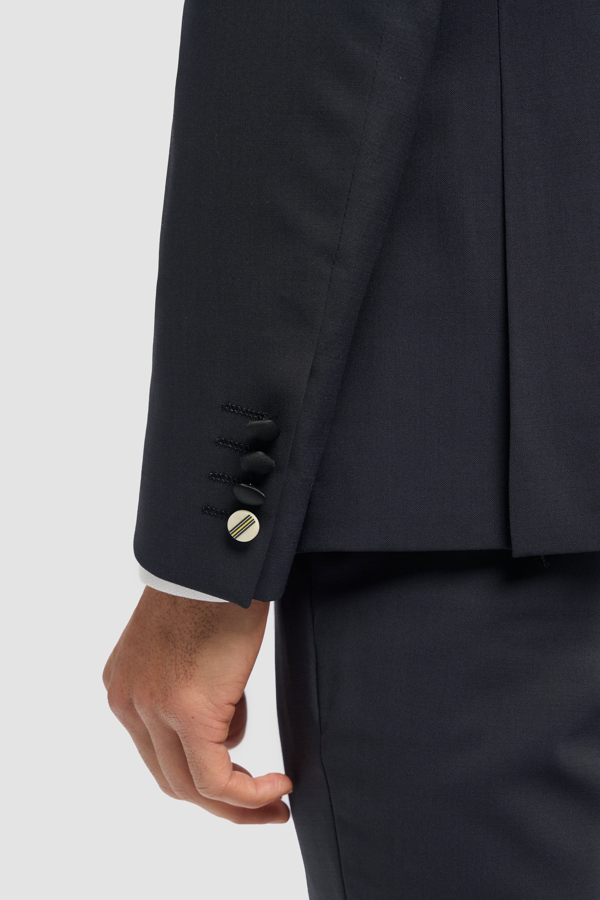 Aspen - Men's Navy 2 Piece Double Breasted Tuxedo Suit