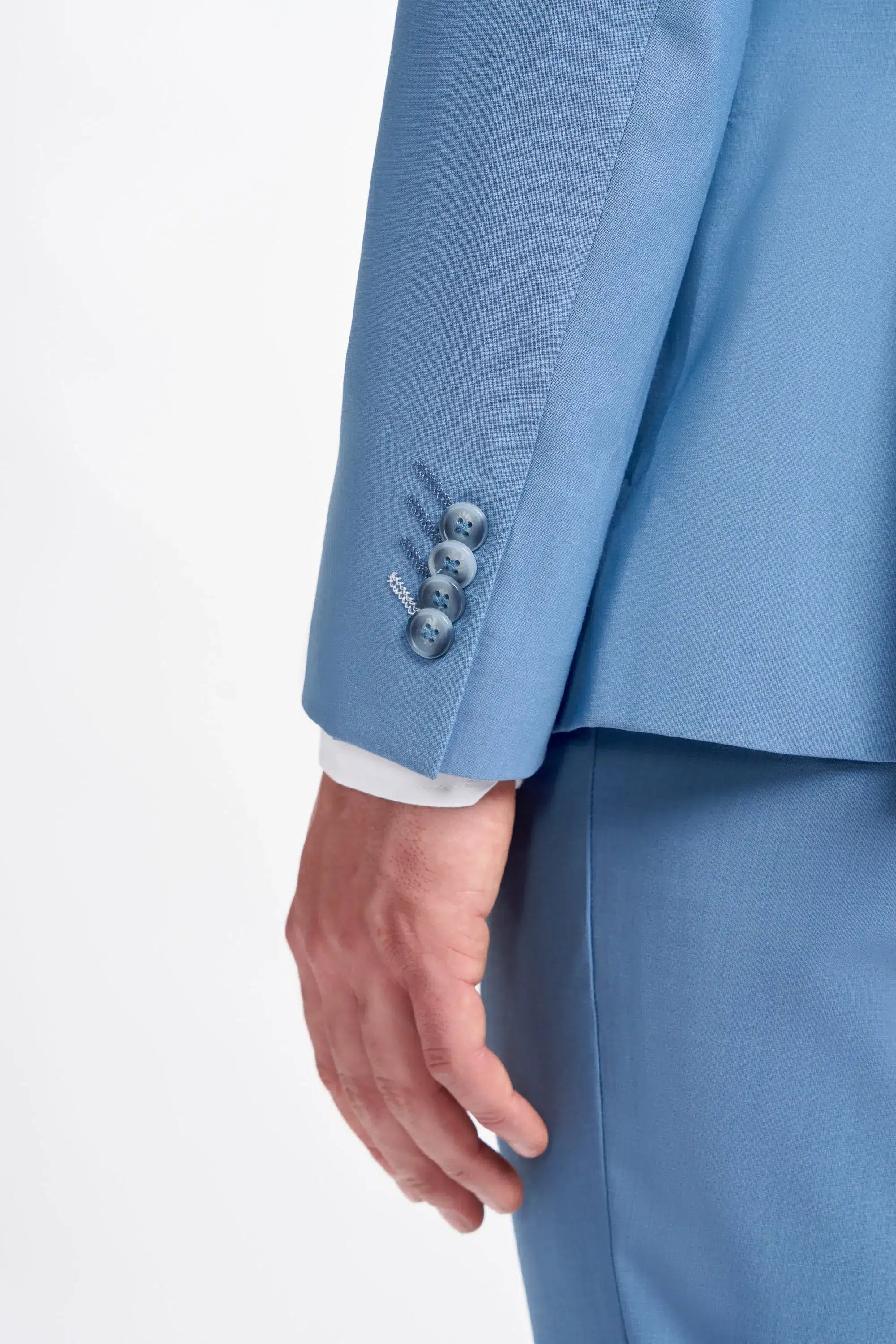 Bond - Men's Sky Blue 2 Piece Double Breasted Suit
