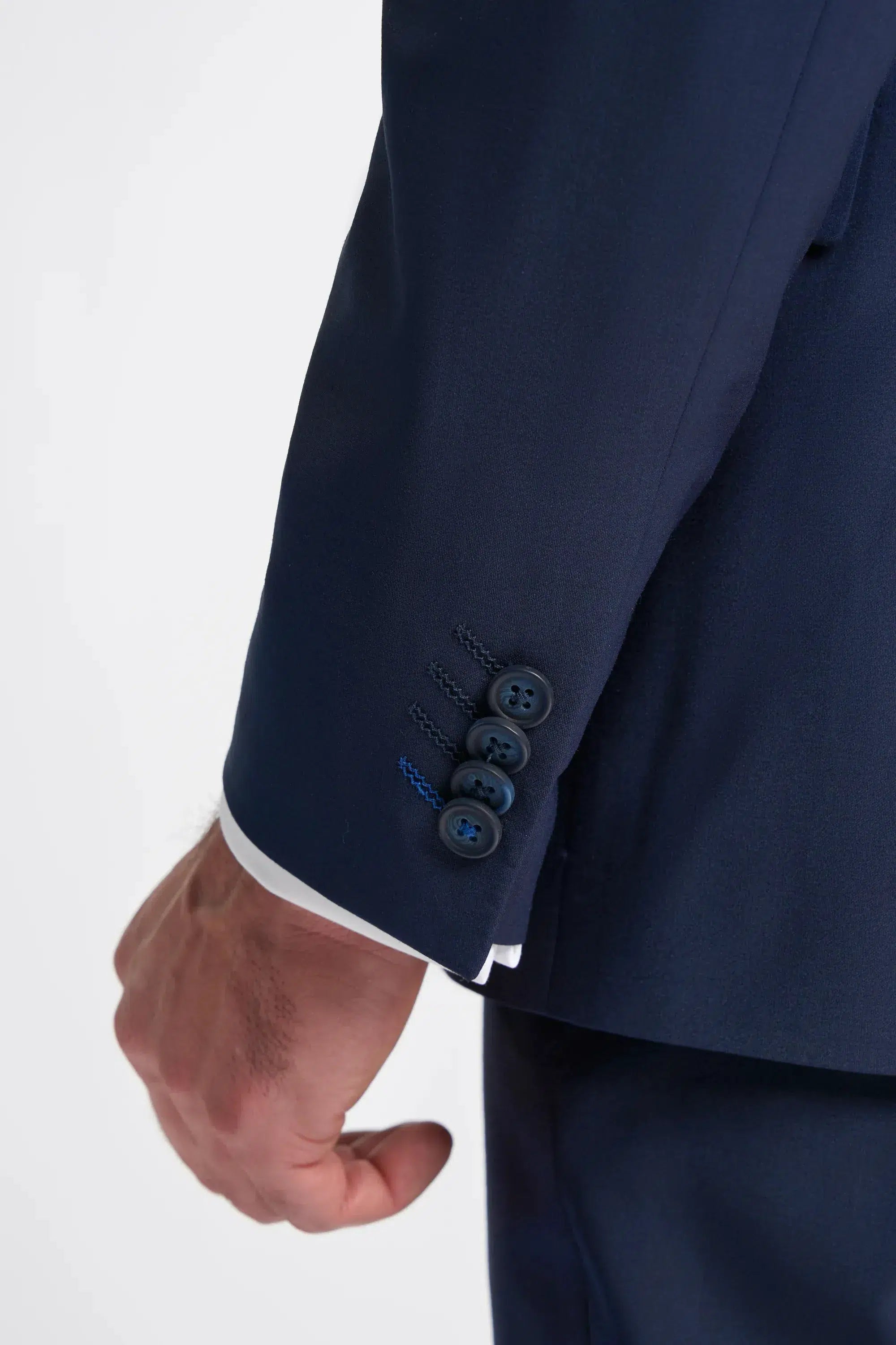 Bond - Men's Navy 3 Piece Tailored Fit Suit