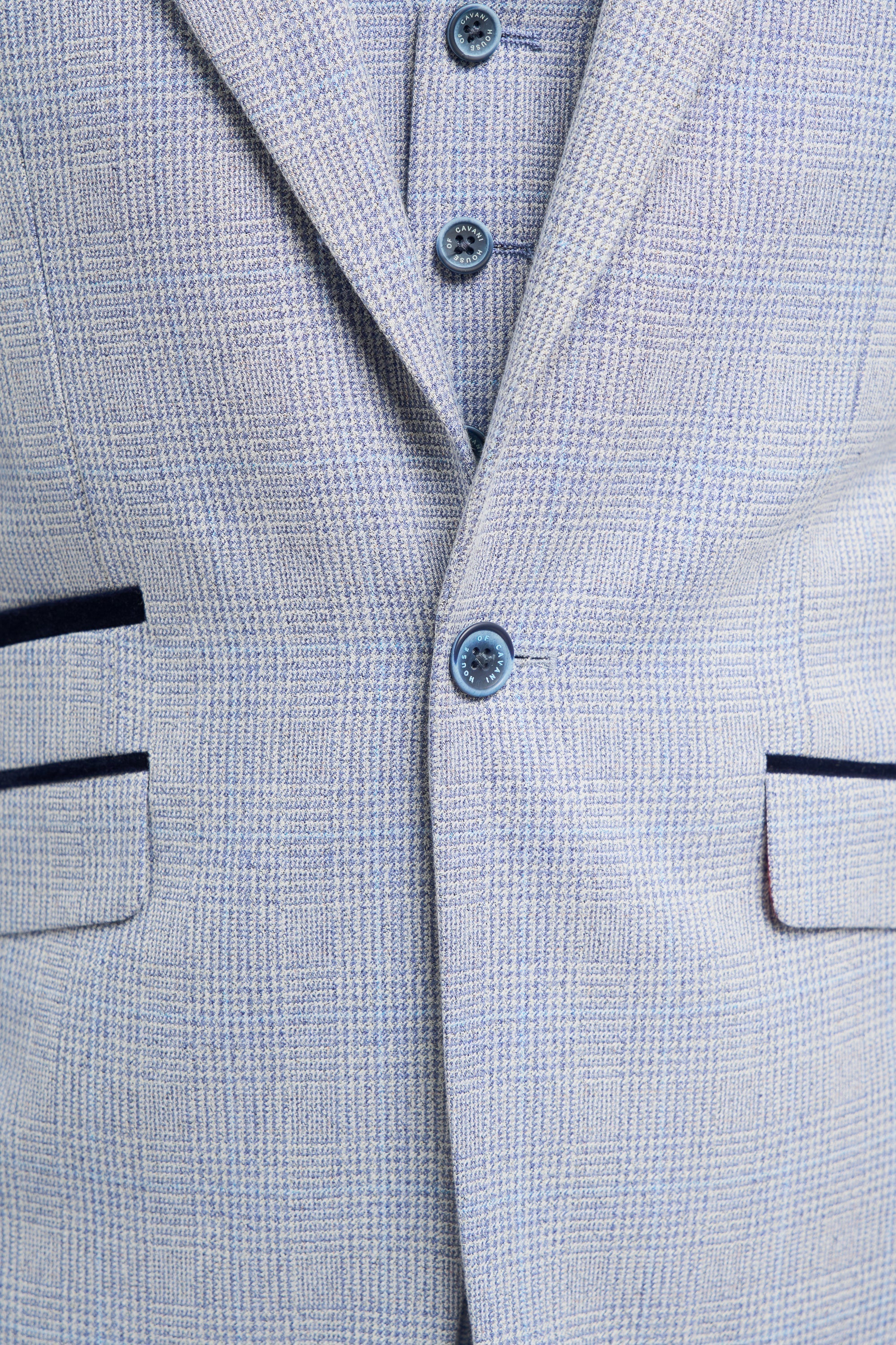 Caridi - Men's Light Blue Wedding Blazer