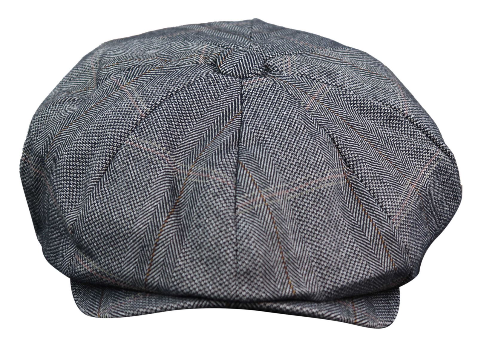 Men's 8 Panel Shelby NewsboyTweed Flat Cap - Cavani Connall