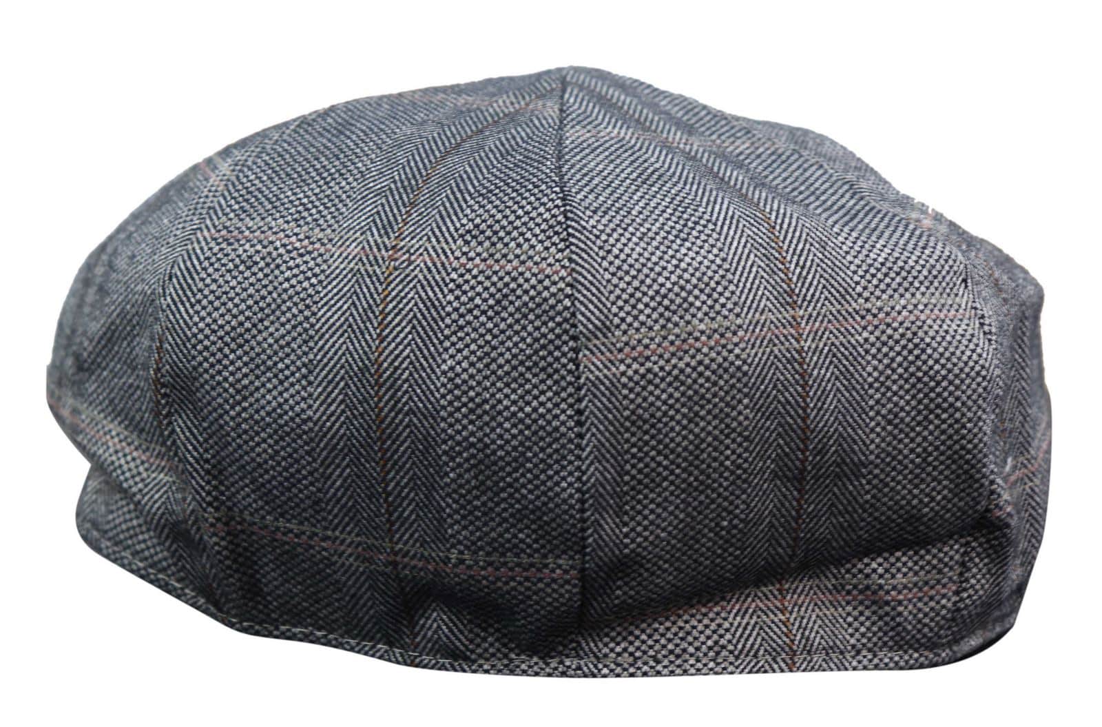 Men's 8 Panel Shelby NewsboyTweed Flat Cap - Cavani Connall