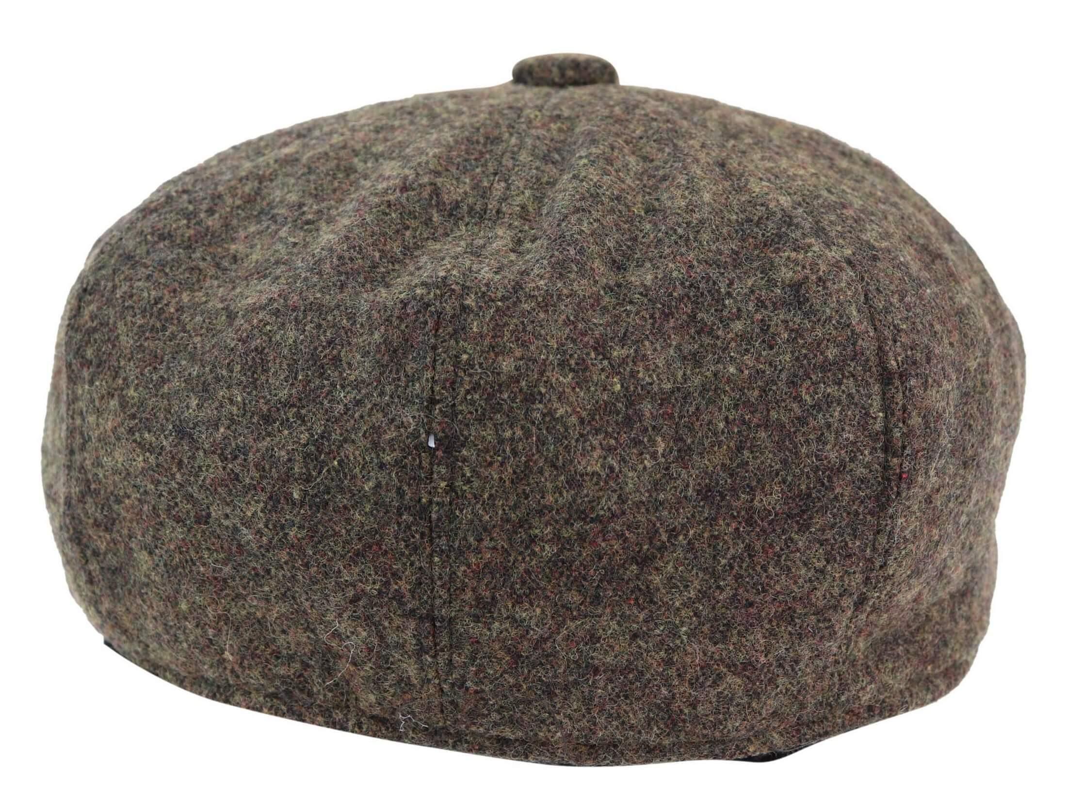 8-Panel Brown Cap with Razor Blade