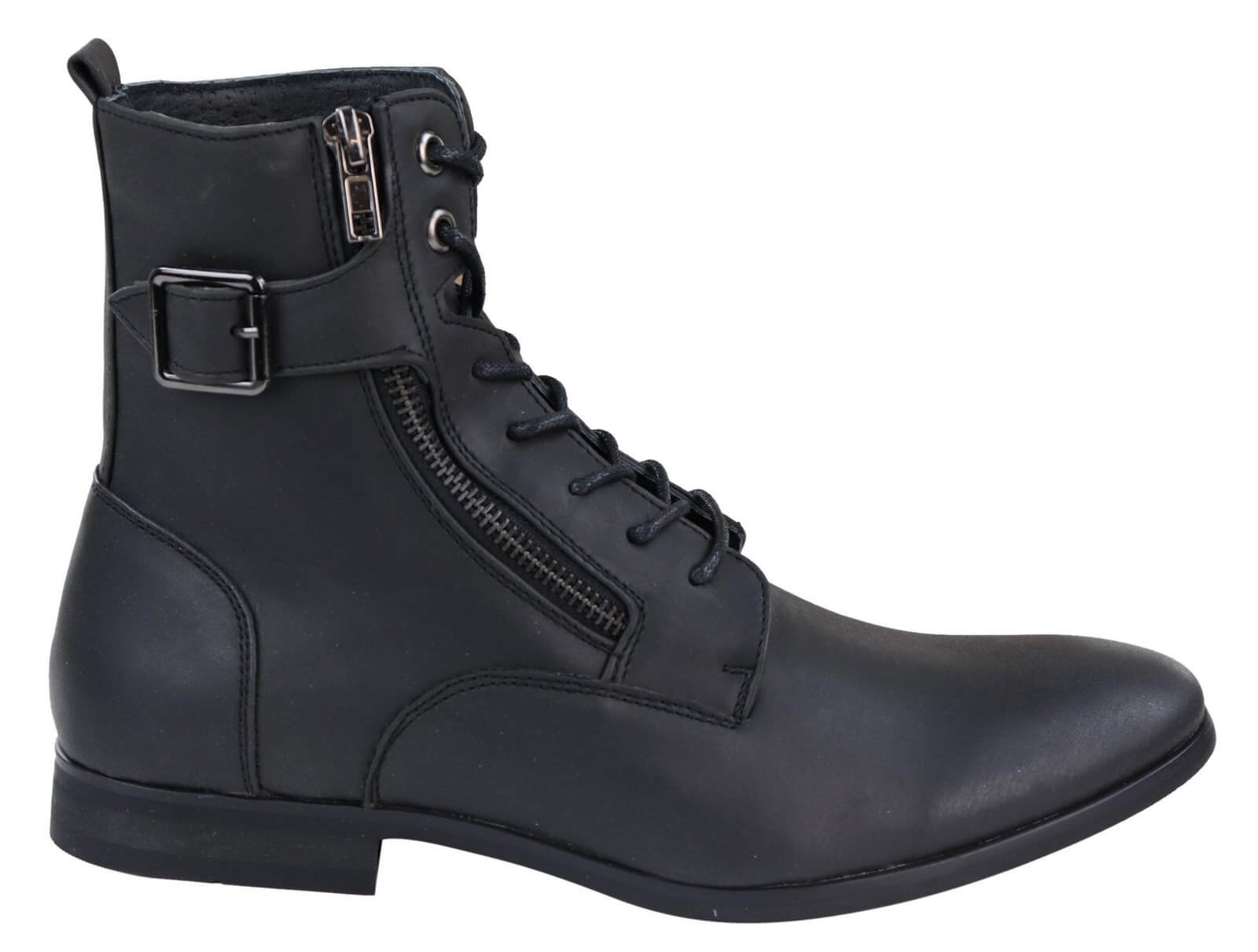 Mens Zip-Up Military 1920s Vintage Boots