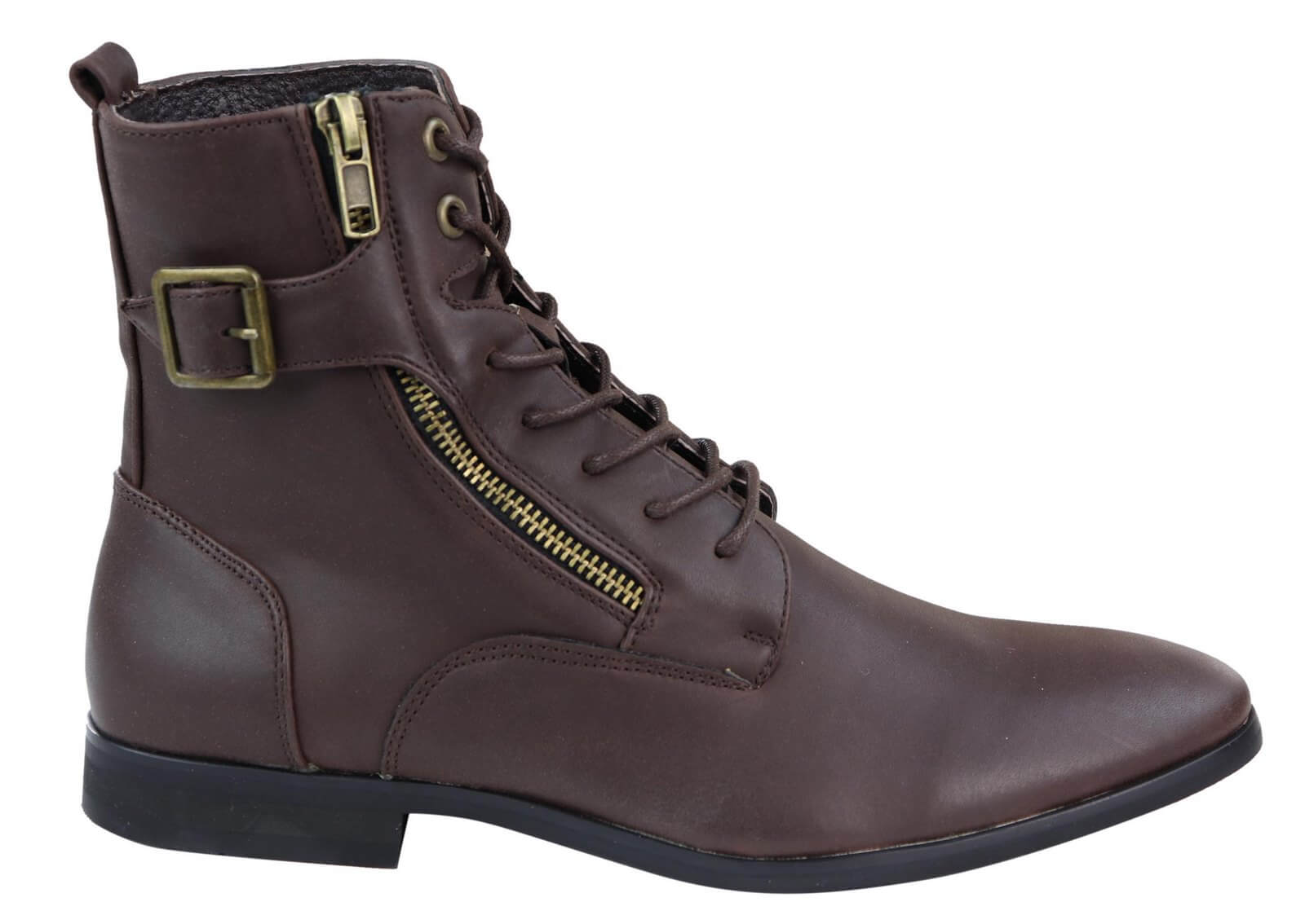 Mens Zip-Up Military 1920s Vintage Boots