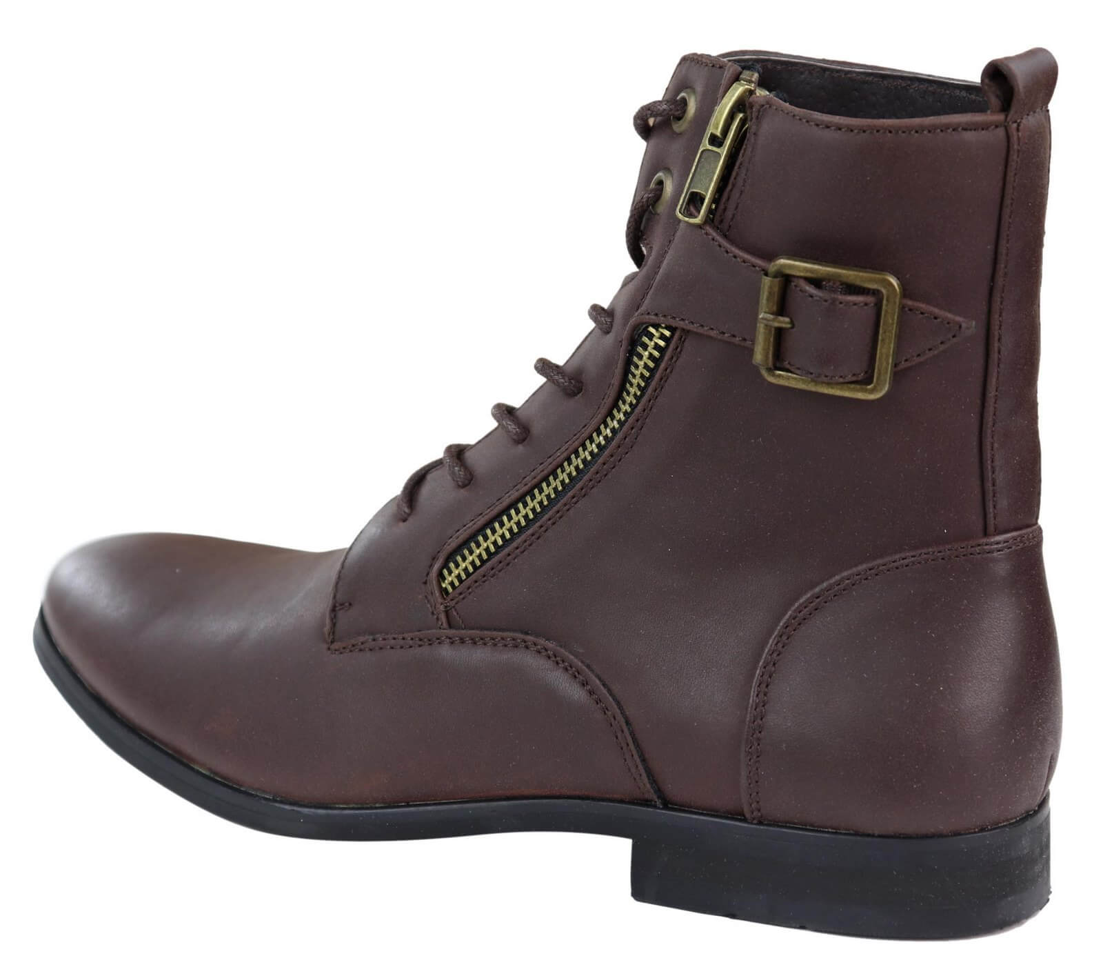 Mens Zip-Up Military 1920s Vintage Boots