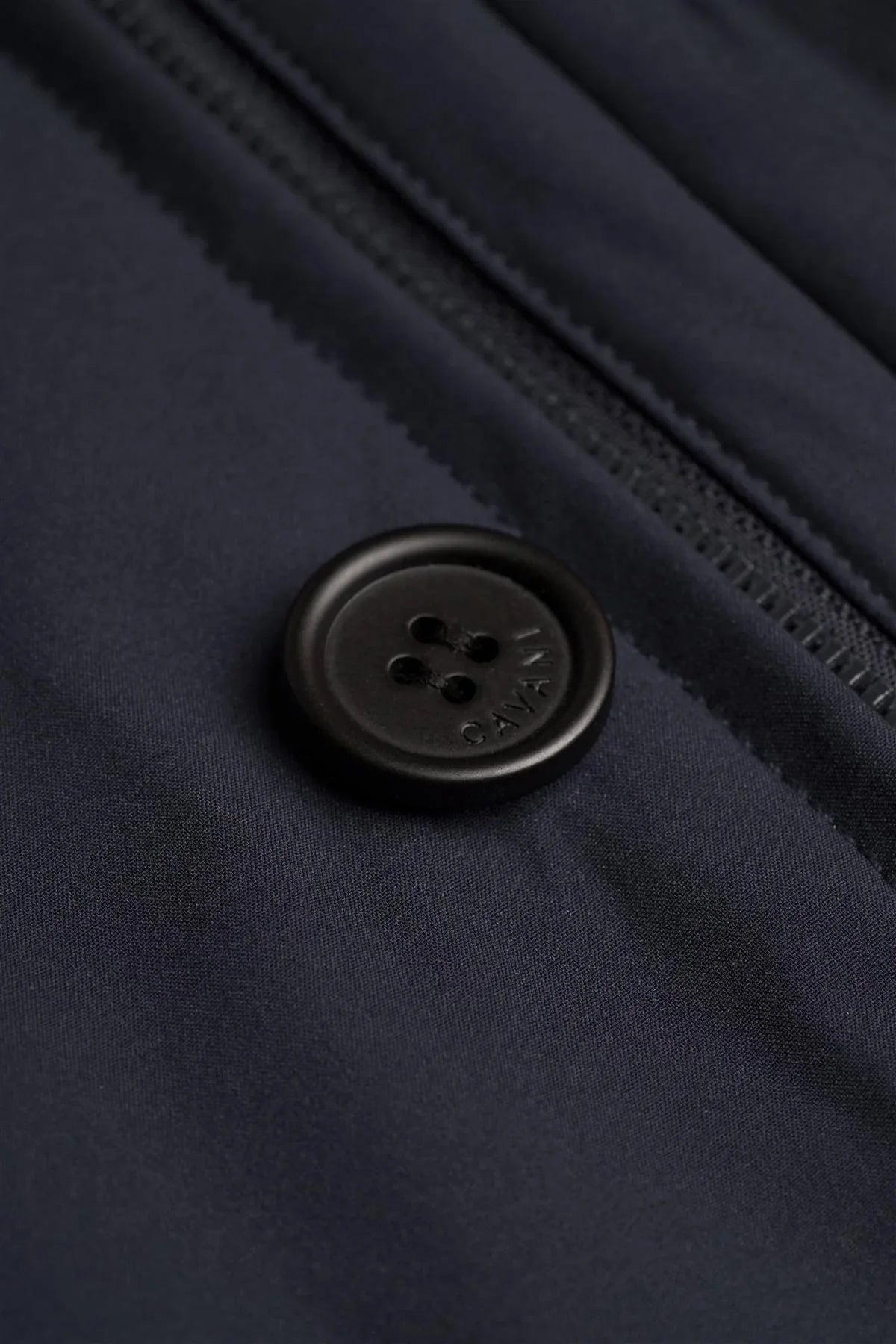 Heston - Men's Lightweight Casual Padded Navy Overcoat