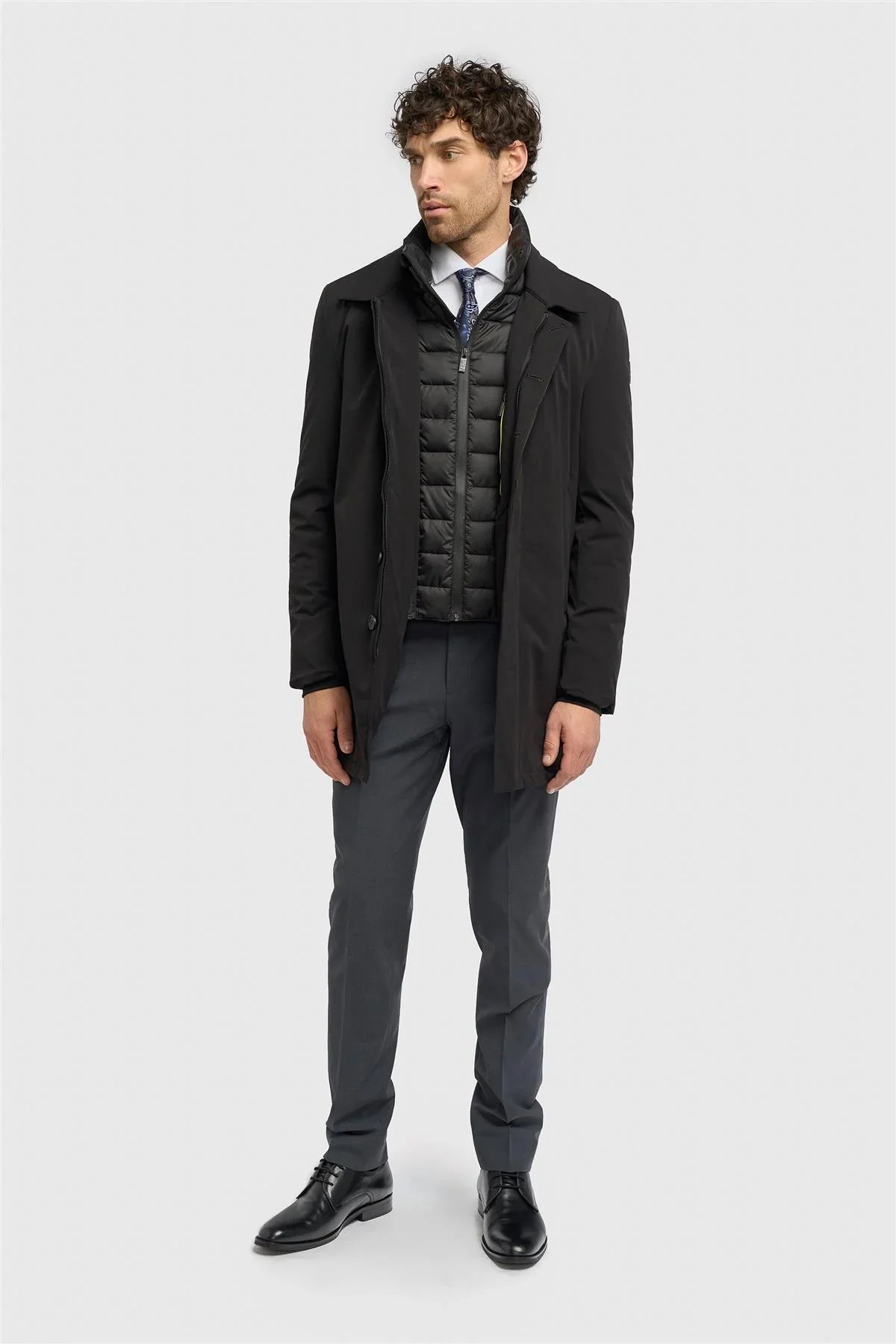 Heston - Men's Lightweight Casual Padded Overcoat