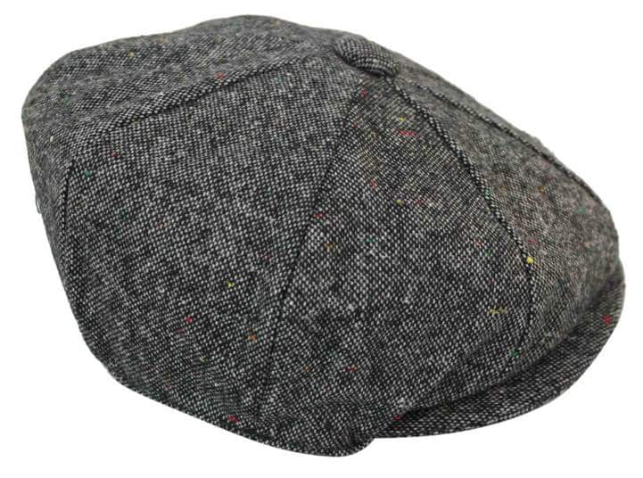 Mens Vintage Tweed Newsboy Hat