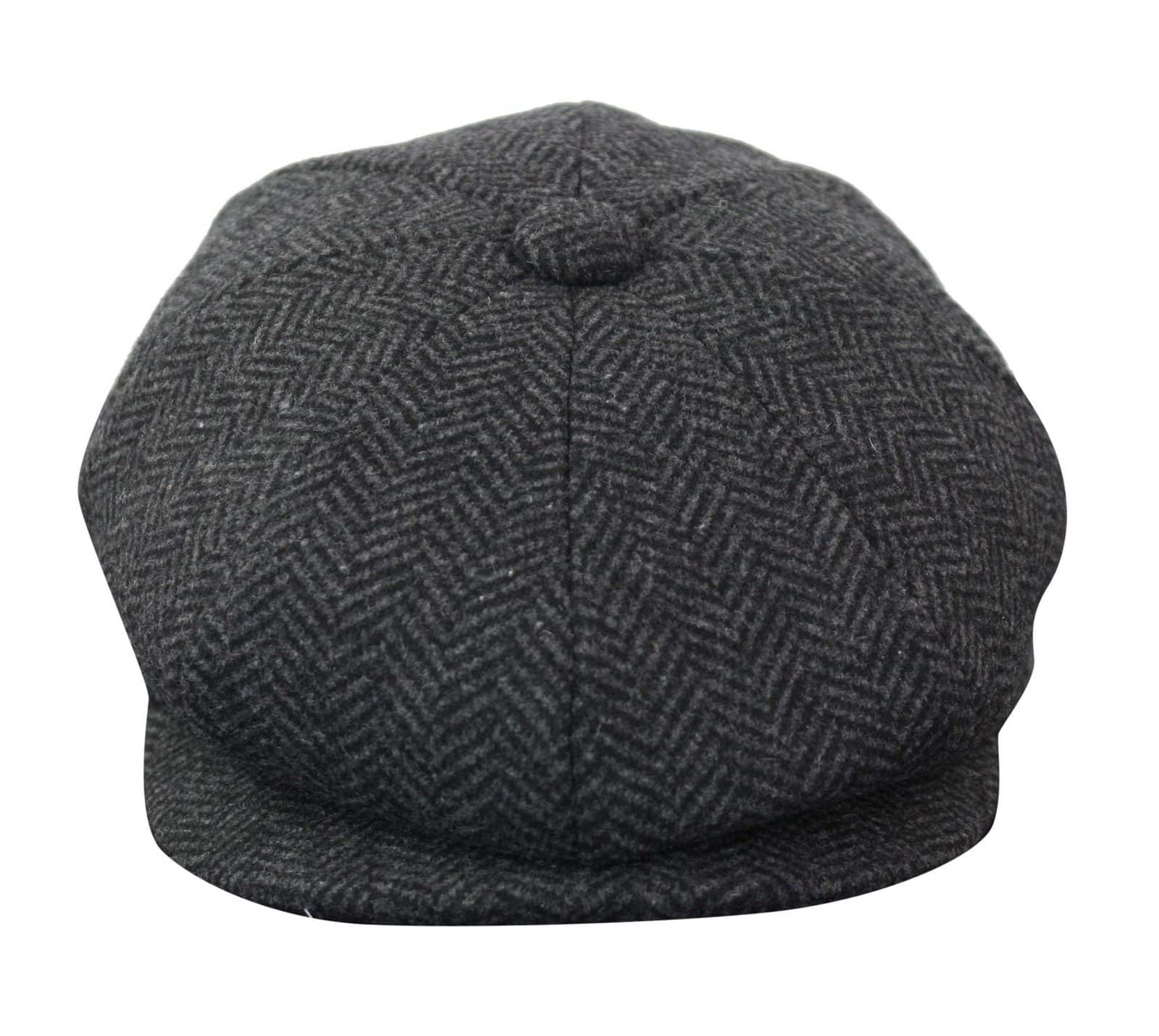 HT6316 - Mens Herringbone Tweed Shelby Newsboy Hat