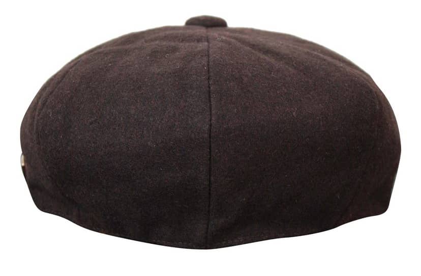 HT6363 - Mens Vintage Tweed Newsboy Newsboy Cap - Brown/Wine