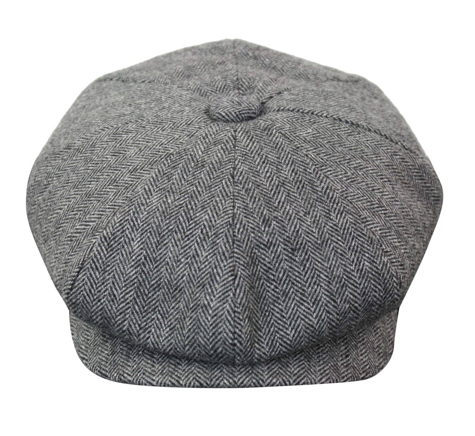 HT6364 - Mens Herringbone Tweed Newsboy Shelby Newsboy Hat