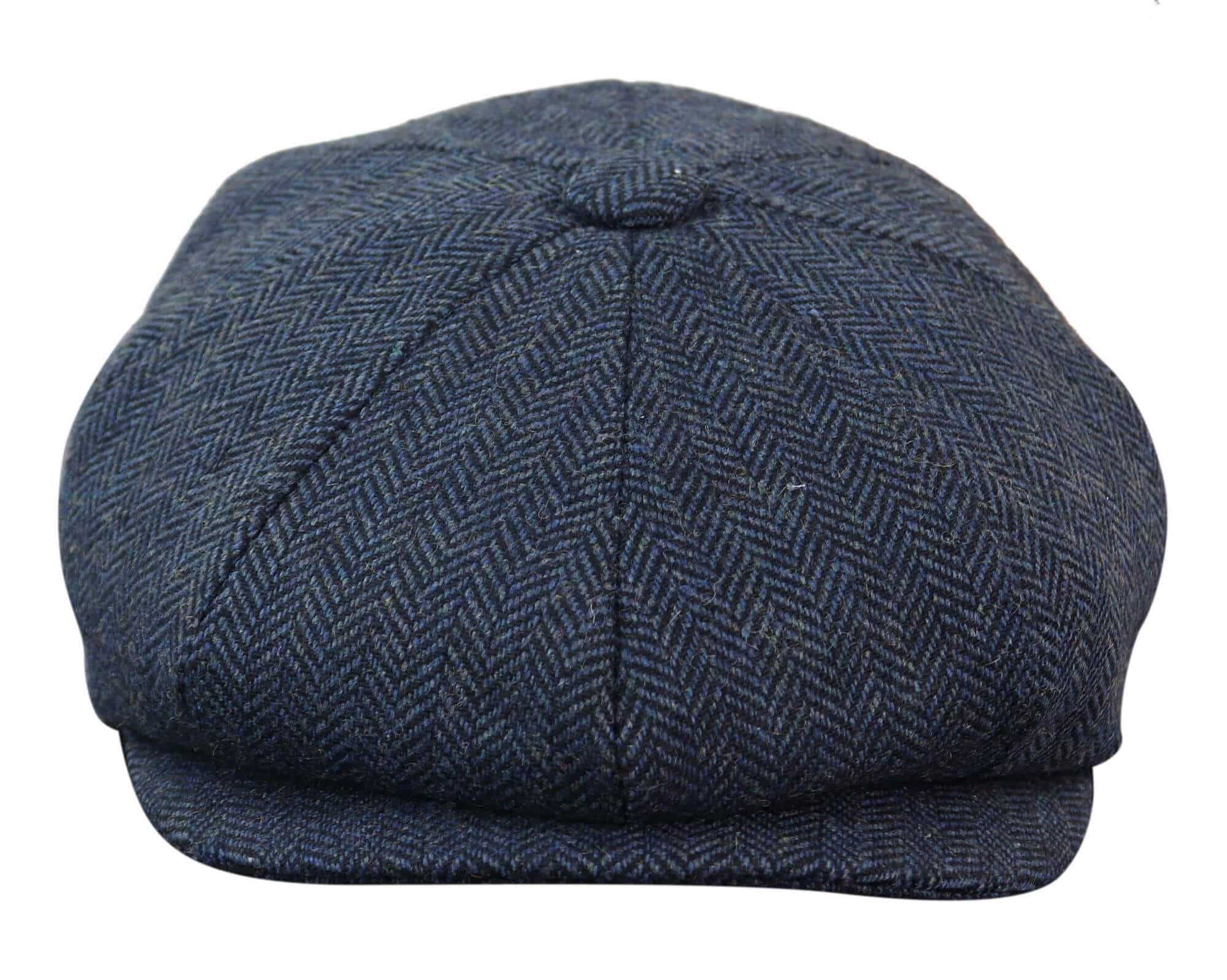 HT6364 - Mens Herringbone Tweed Newsboy Shelby Newsboy Hat
