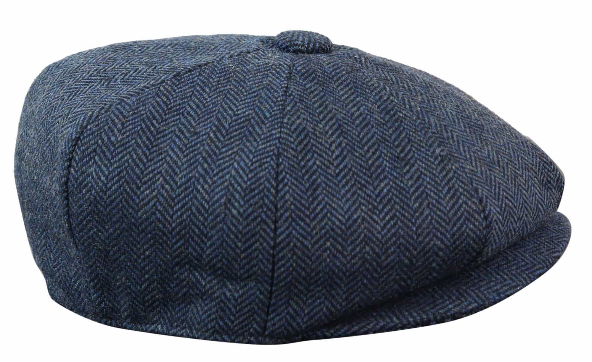 HT6364 - Mens Herringbone Tweed Newsboy Shelby Newsboy Hat