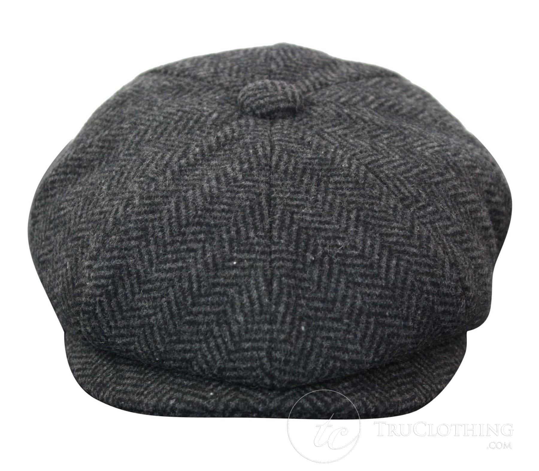 Kids Shelby Newsboy Newsboy Tweed Herringbone 8 Panel Hat