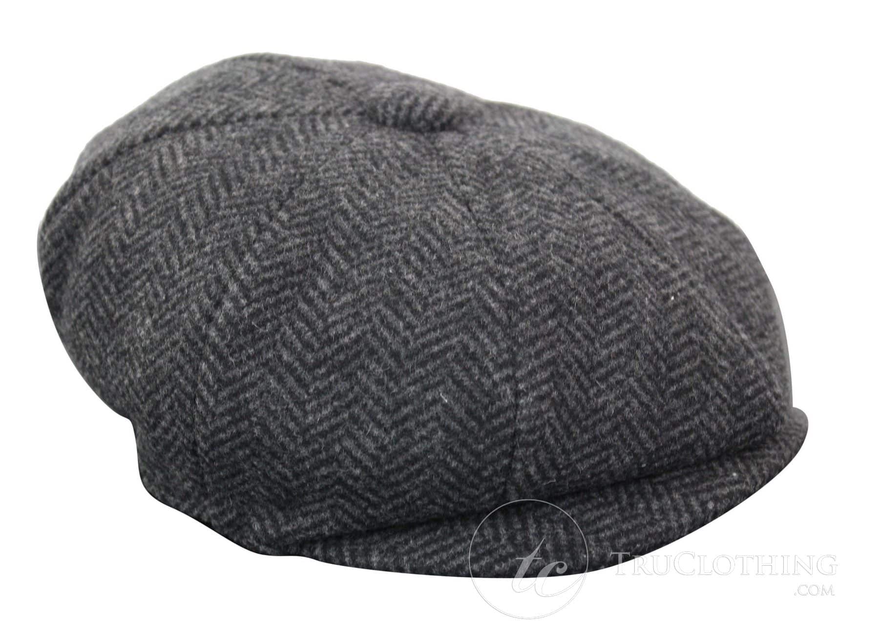 Kids Shelby Newsboy Newsboy Tweed Herringbone 8 Panel Hat