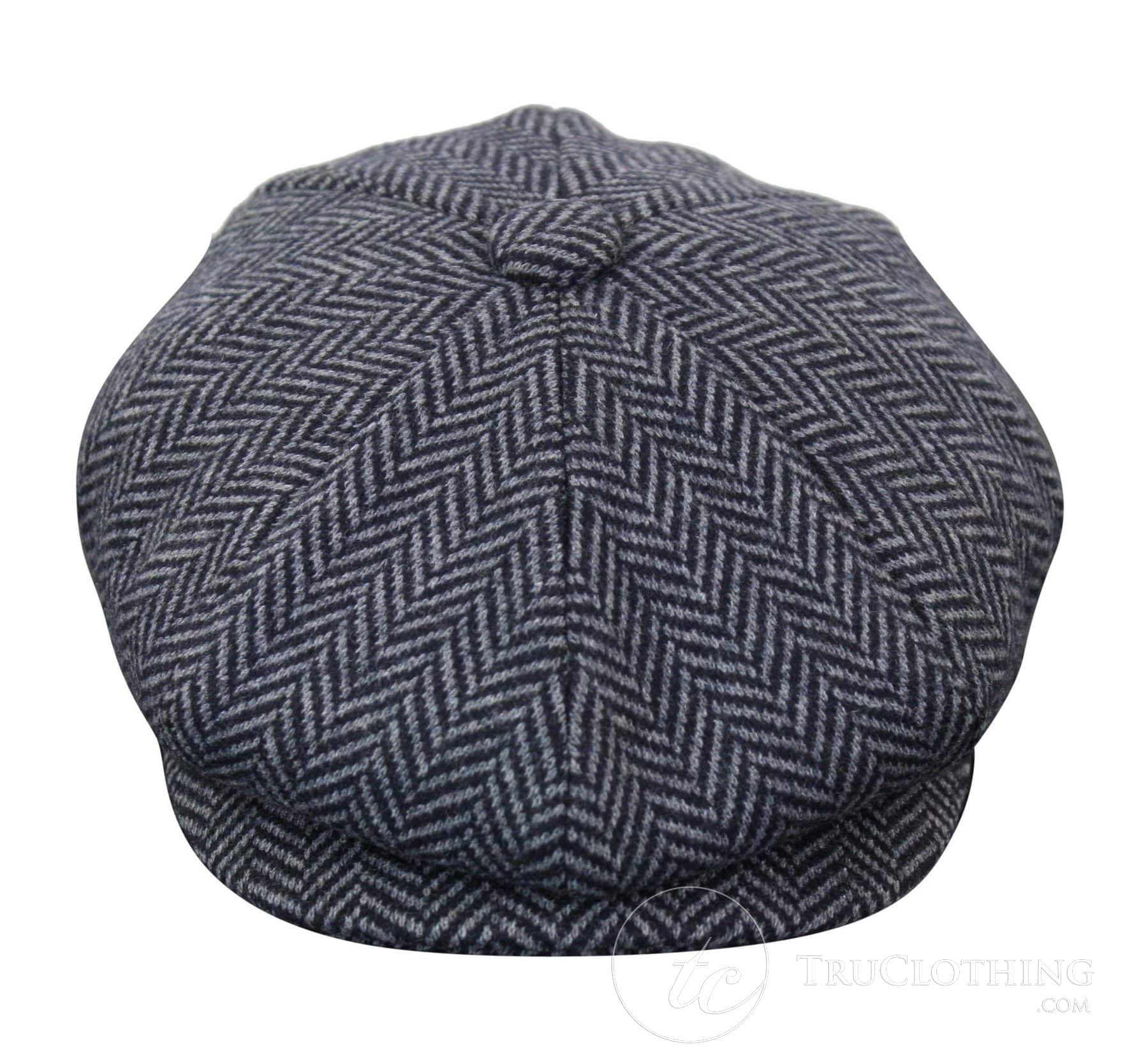 Kids Shelby Newsboy Newsboy Tweed Herringbone 8 Panel Hat