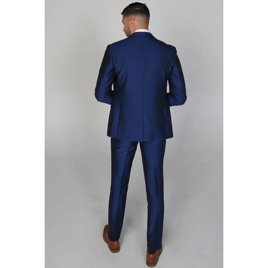 Kingsley - Men's Plain Blue Trouser