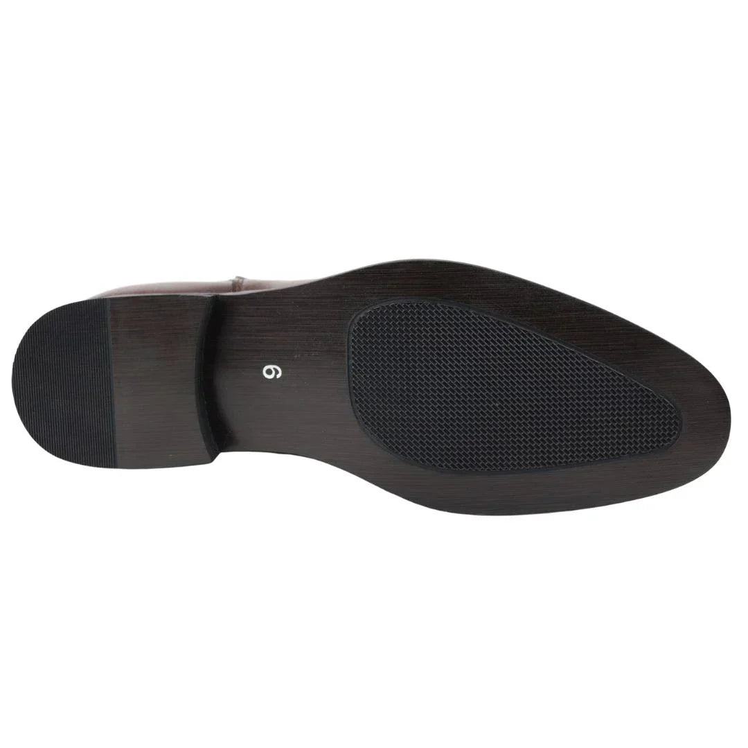 Men's Chelsea Slip On Brown Ankle Boots