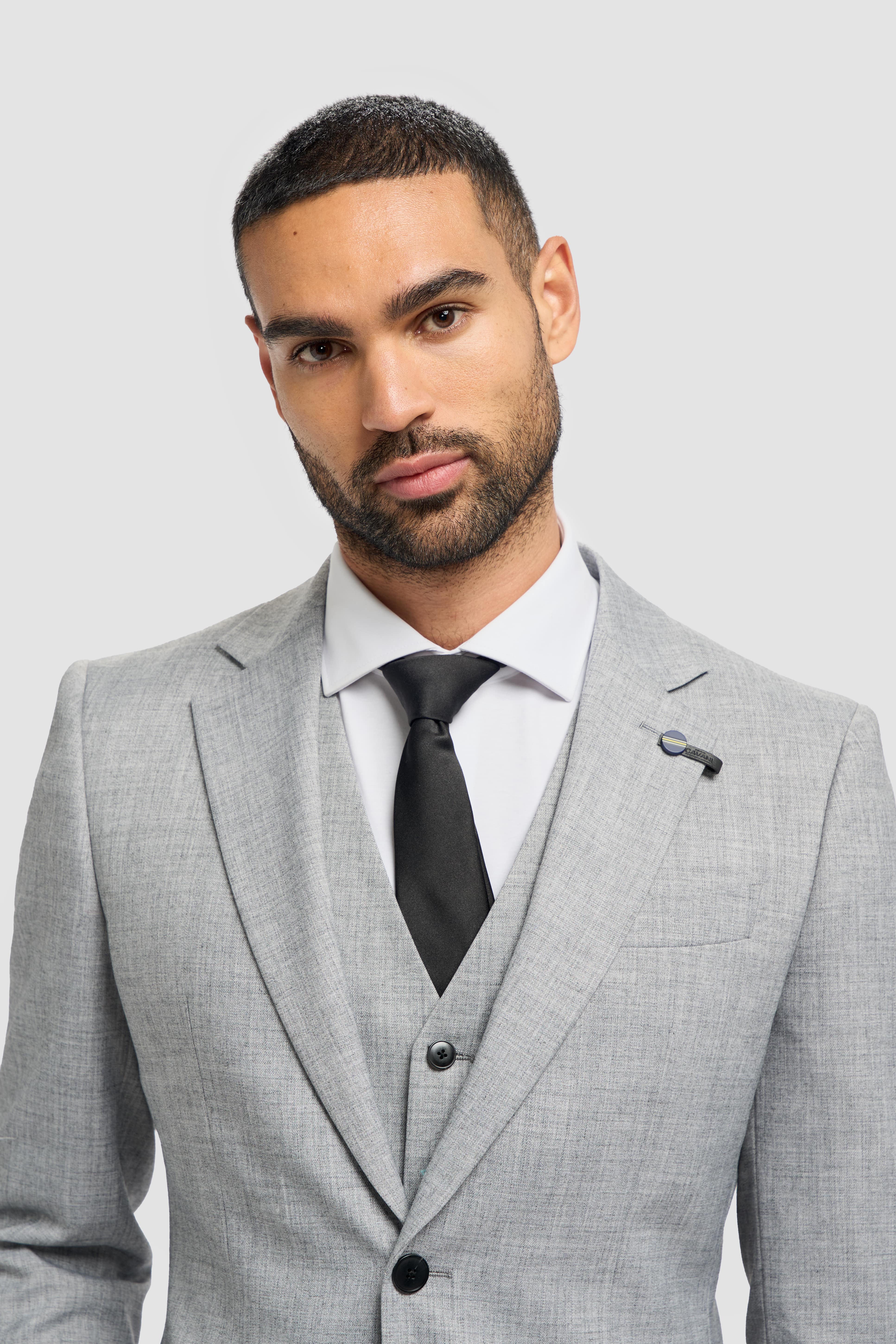 Malibu - Men's Grey 3 Piece Tailored Fit Suit
