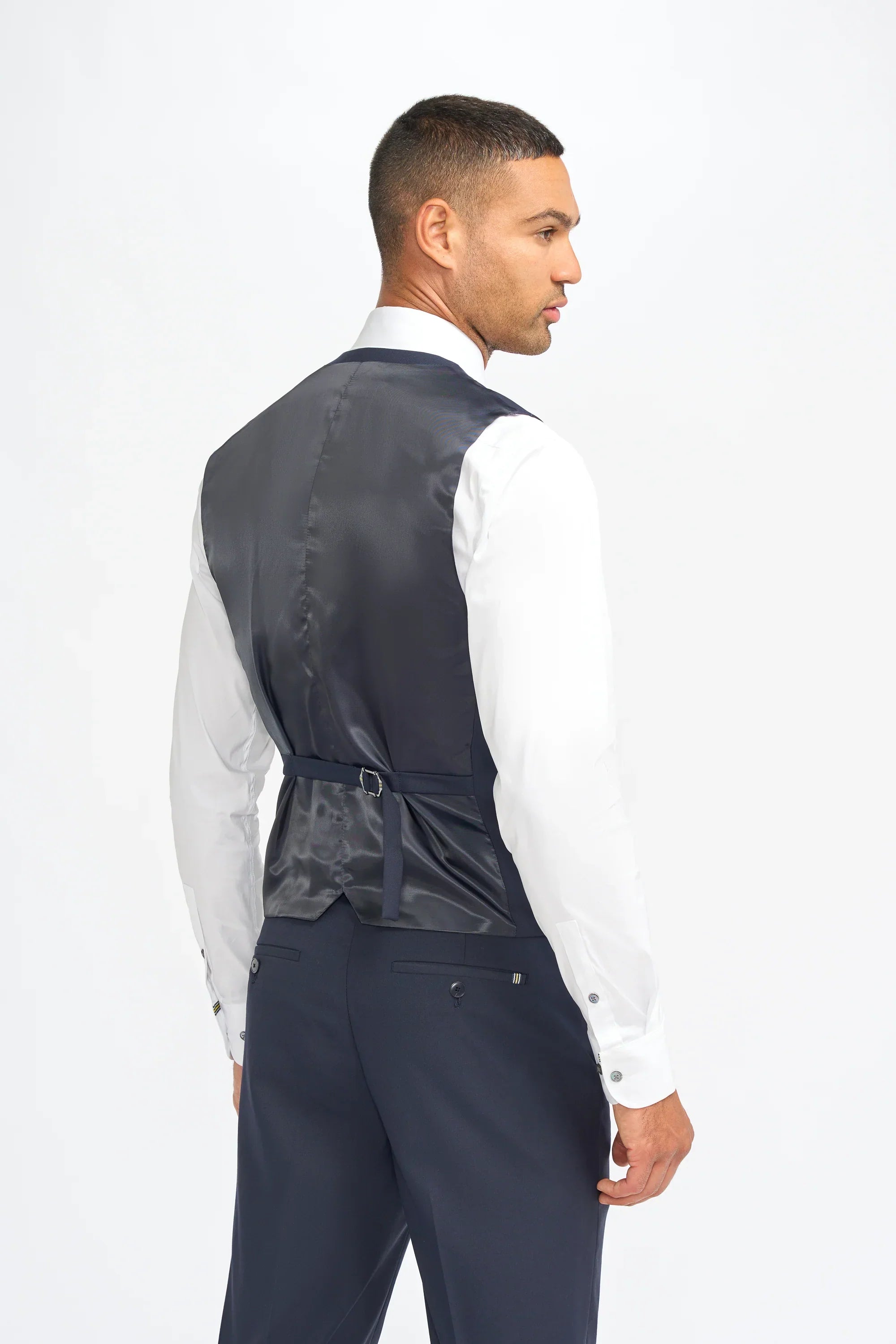 Malibu - Men's Navy 3 Piece Tailored Fit Suit