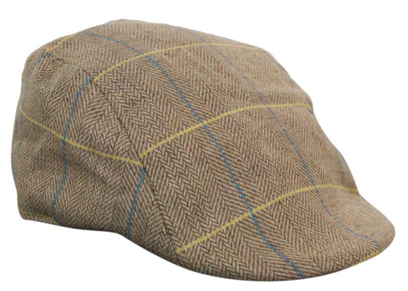 Marc Darcy DX7 Mens Tweed Vintage Retro Grandad Flat Caps Hats 1920s Vintage Check Classic