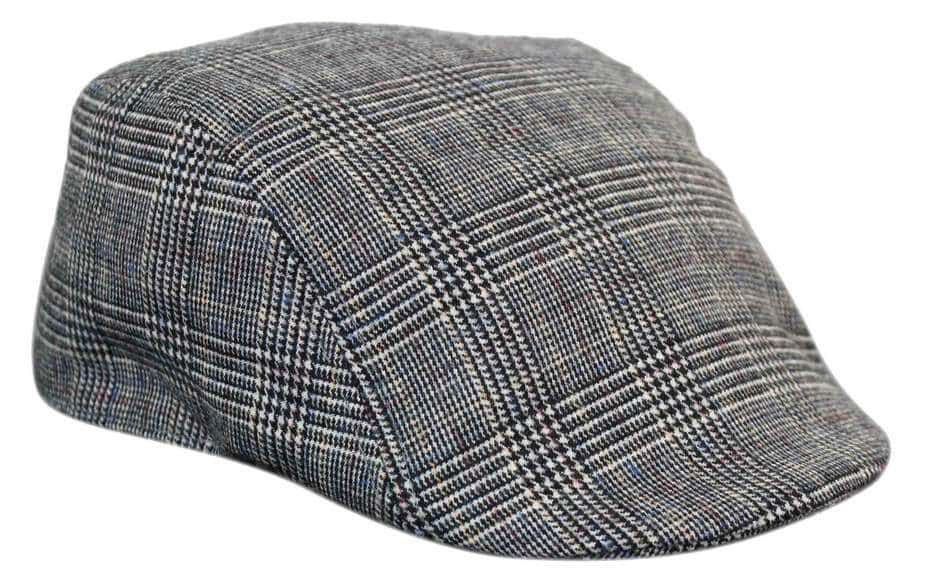 Marc Darcy Hampton Mens Tweed Vintage Retro Grandad Flat Caps Hats 1920s Vintage Check Classic