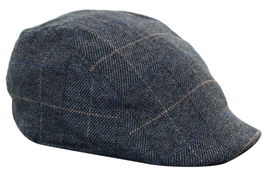 Marc Darcy Scott Mens Tweed Vintage Retro Grandad Flat Caps Hats 1920s Vintage Check Classic