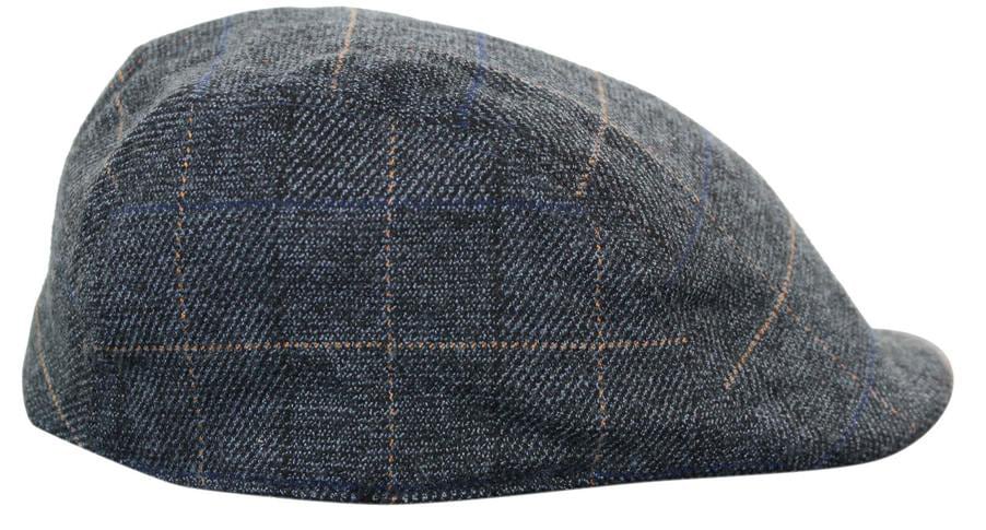 Marc Darcy Scott Mens Tweed Vintage Retro Grandad Flat Caps Hats 1920s Vintage Check Classic