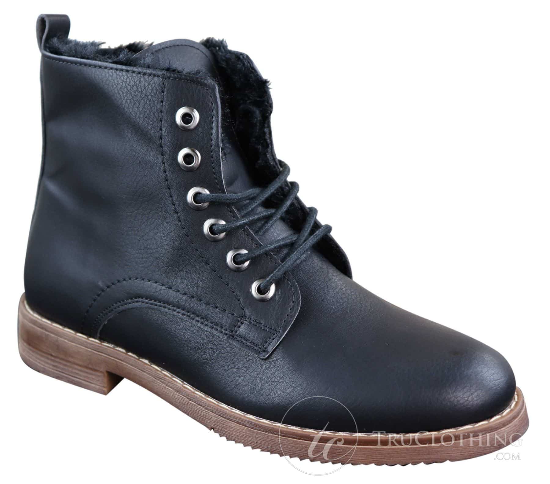 Mens Fleece Lined Winter Boots