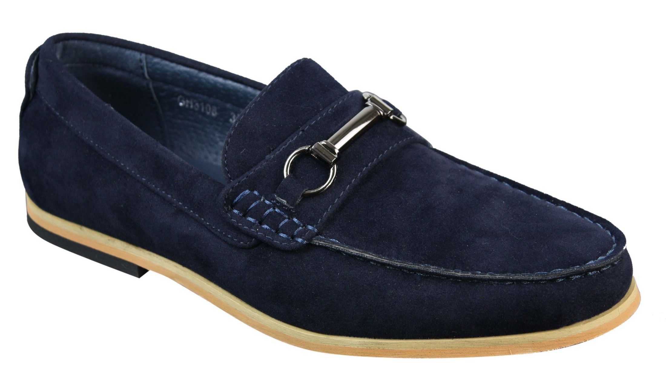 Mens Slip On Buckle Horsebit Driving Shoes Loafers Retro Smart Casual Suede