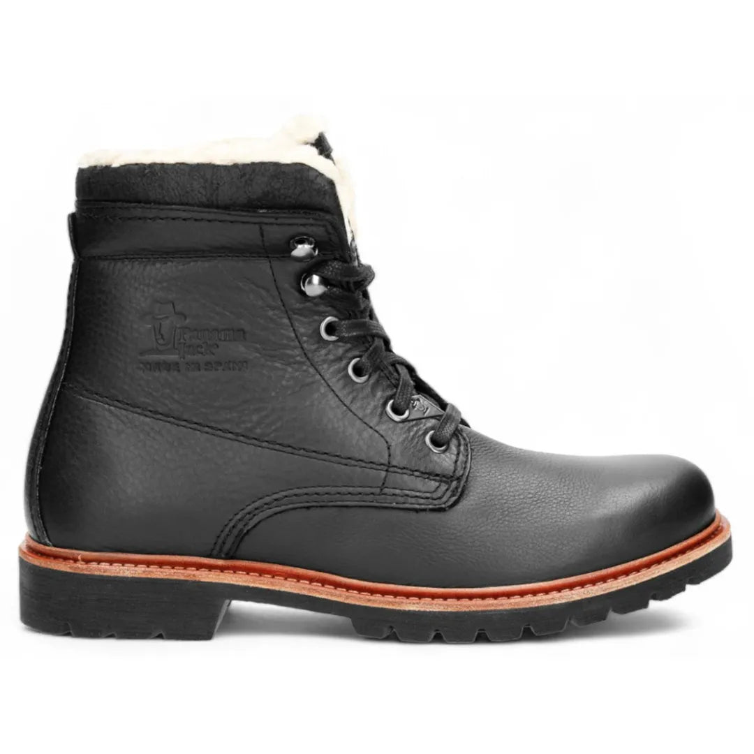 P03 Aviator - Men's Black Leather Ankle Boots