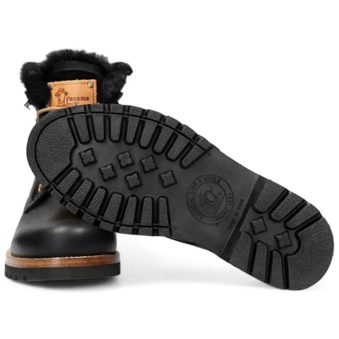 P03 Aviator - Men's Black Leather Ankle Boots