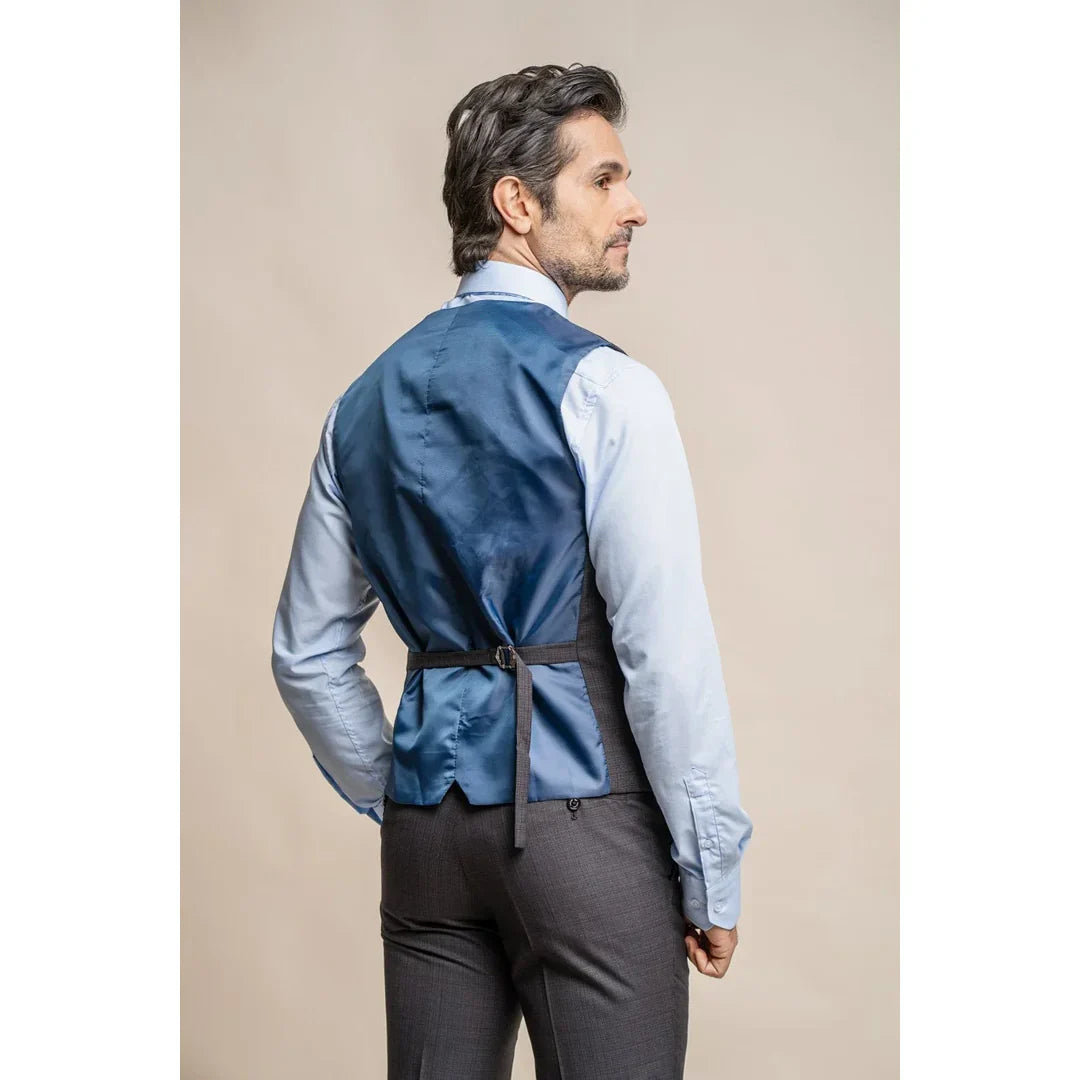 Seeba - Men's Classic Charcoal Waistcoat
