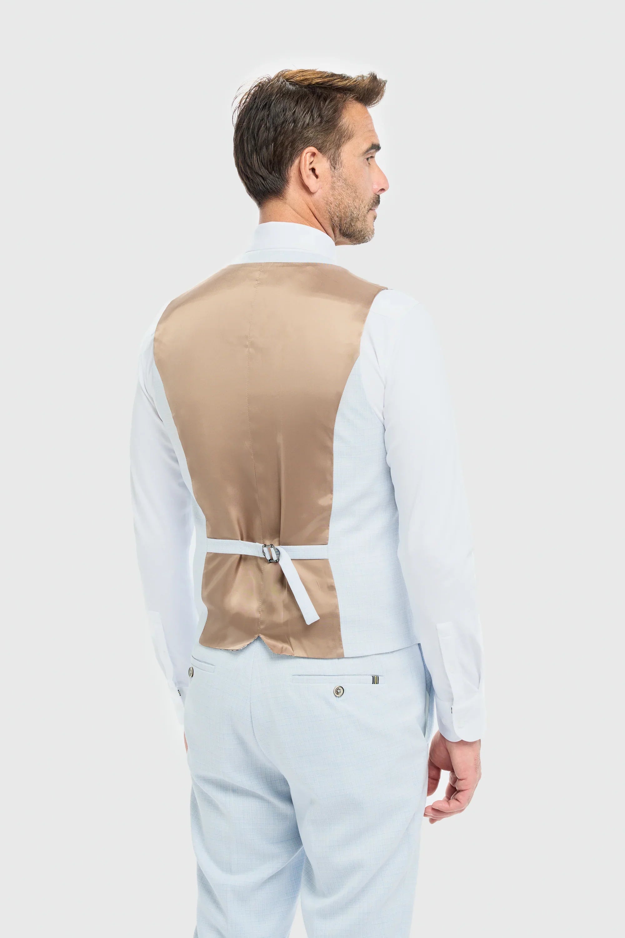 Tropez - Men's Sky Blue Waistcoat