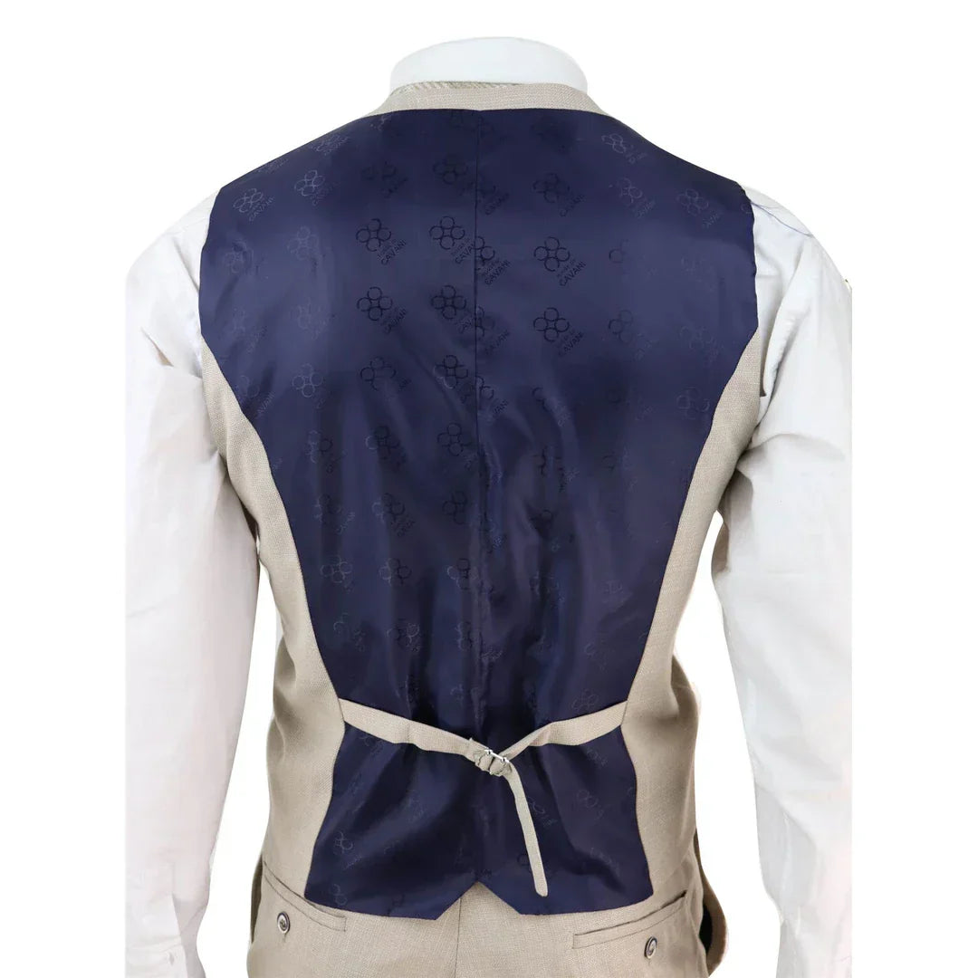 Men's Tweed Check Tommy Shelby Waistcoat Gilet Classic Herringbone