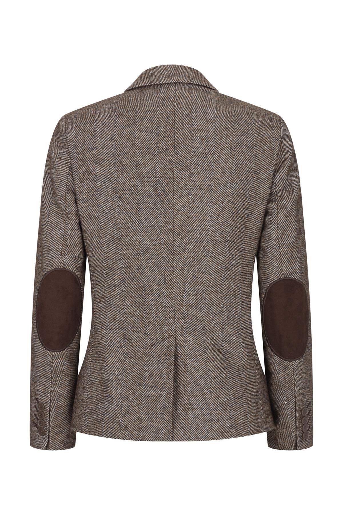 Womens Blazer 1920s Vintage Blinders Tan Brown Herringbone Tailored Fit