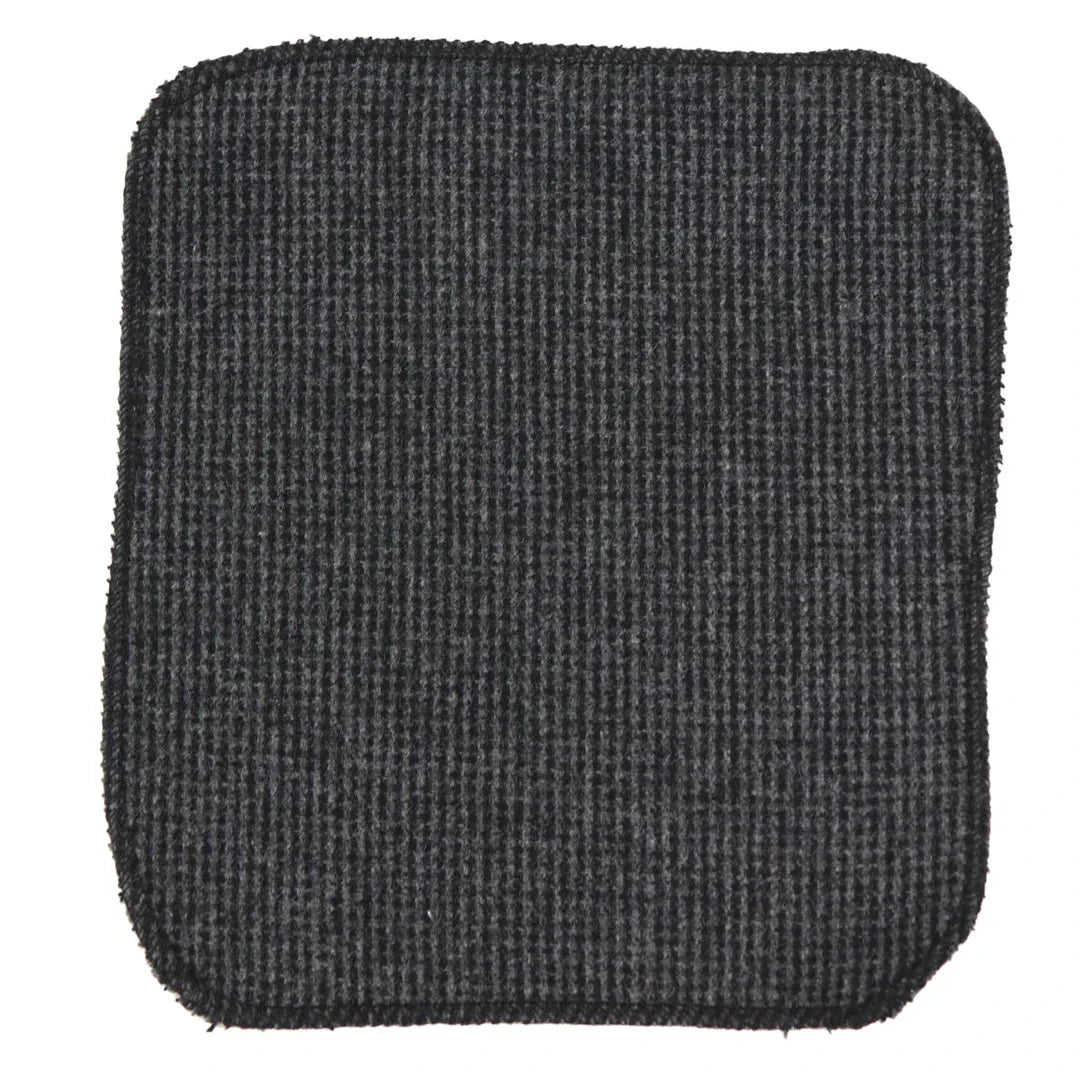 281 - Men's Charcoal Herringbone Tweed Wool Tie & Handkerchief 2"