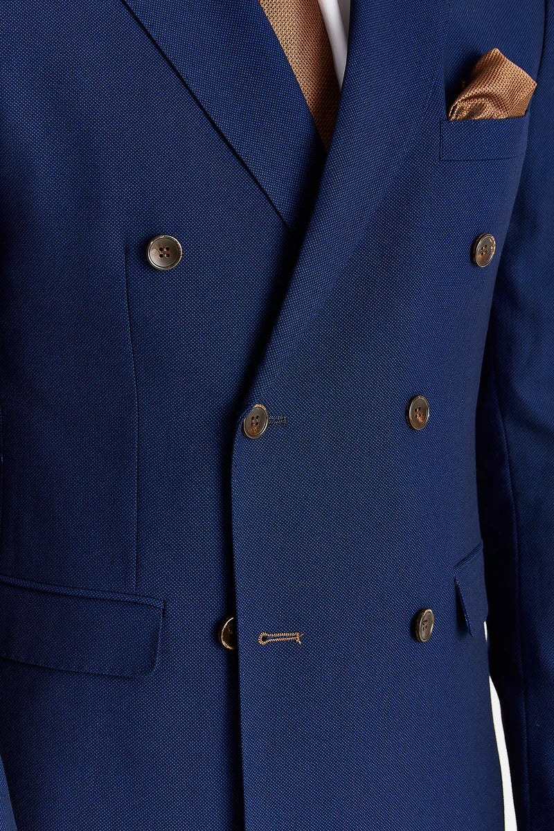 Mayfair - Men's Navy 2 Piece Double Brested Suit