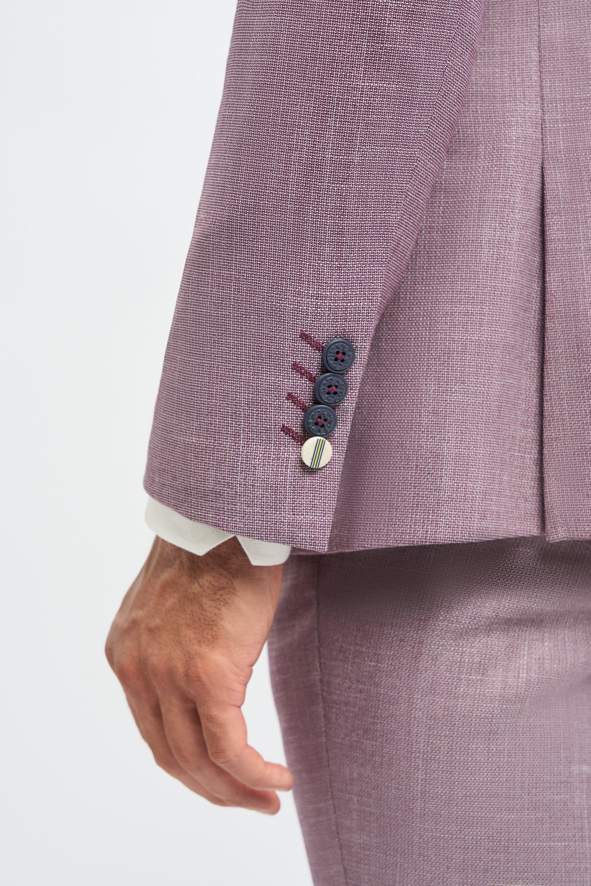 Mens Blush Pink Summer Linen Suit