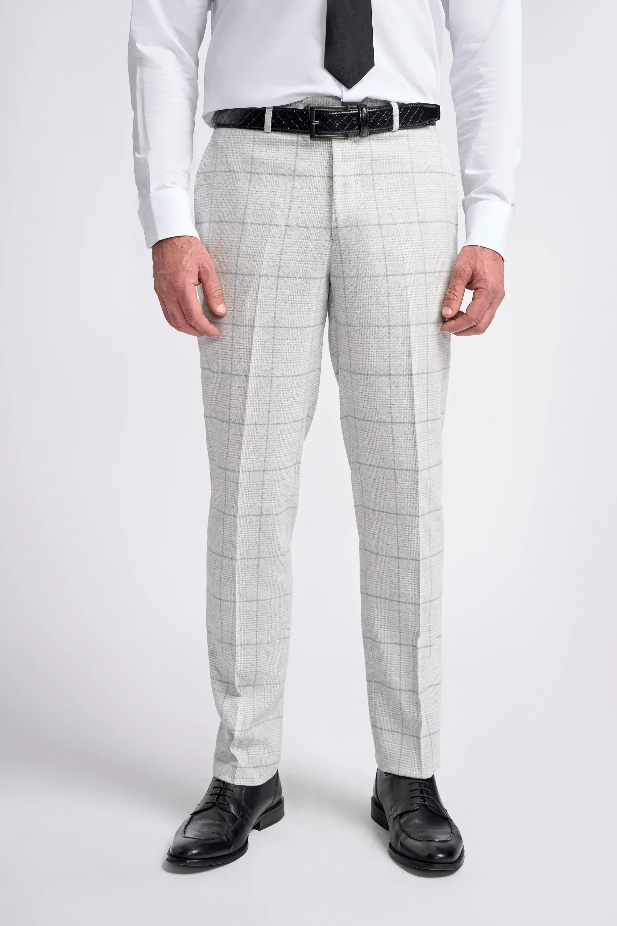 Light Grey Check 3 Piece Suit