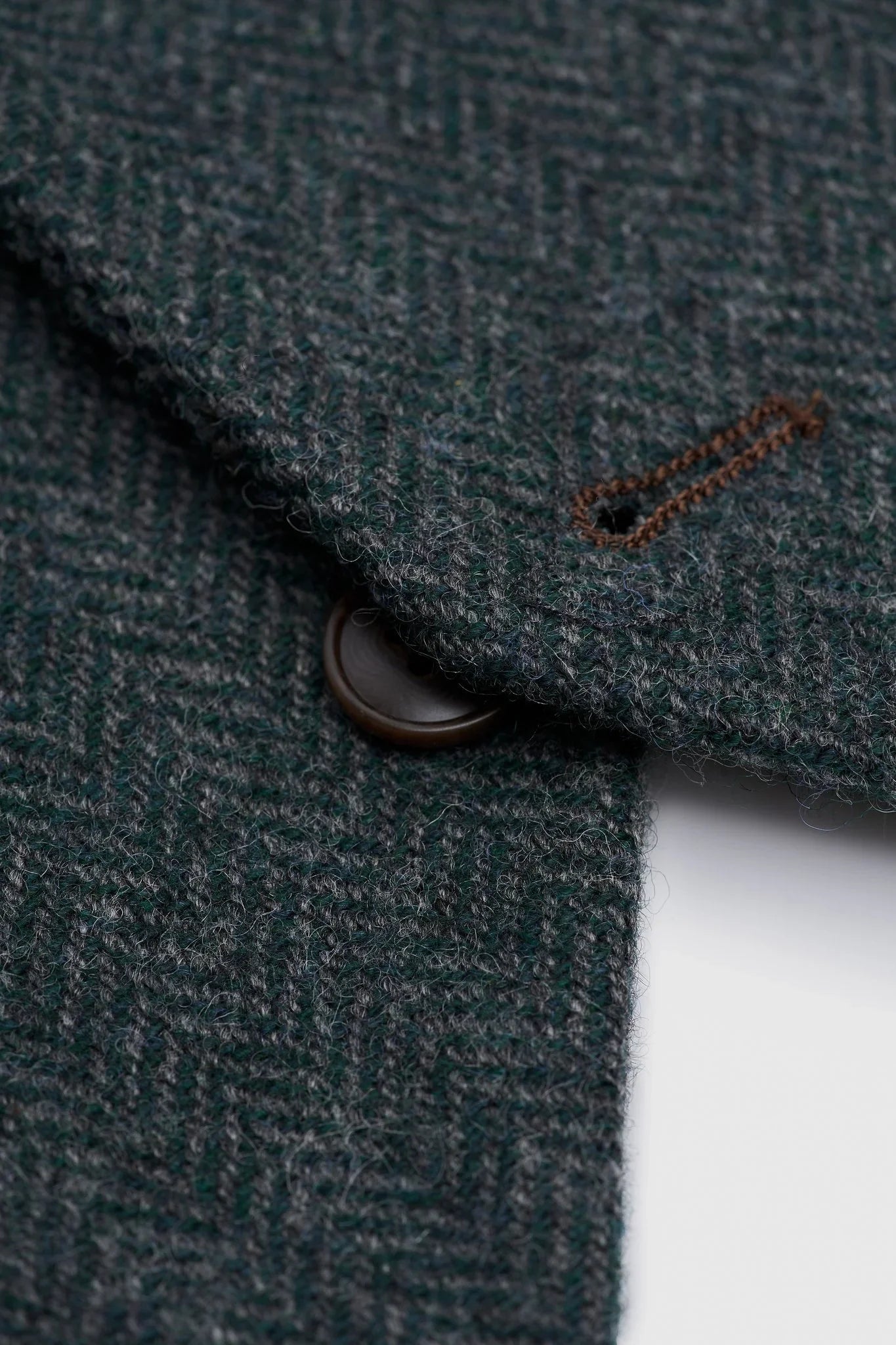 Thomas - Olive Green 3 Piece Wool Blend Tweed Suit