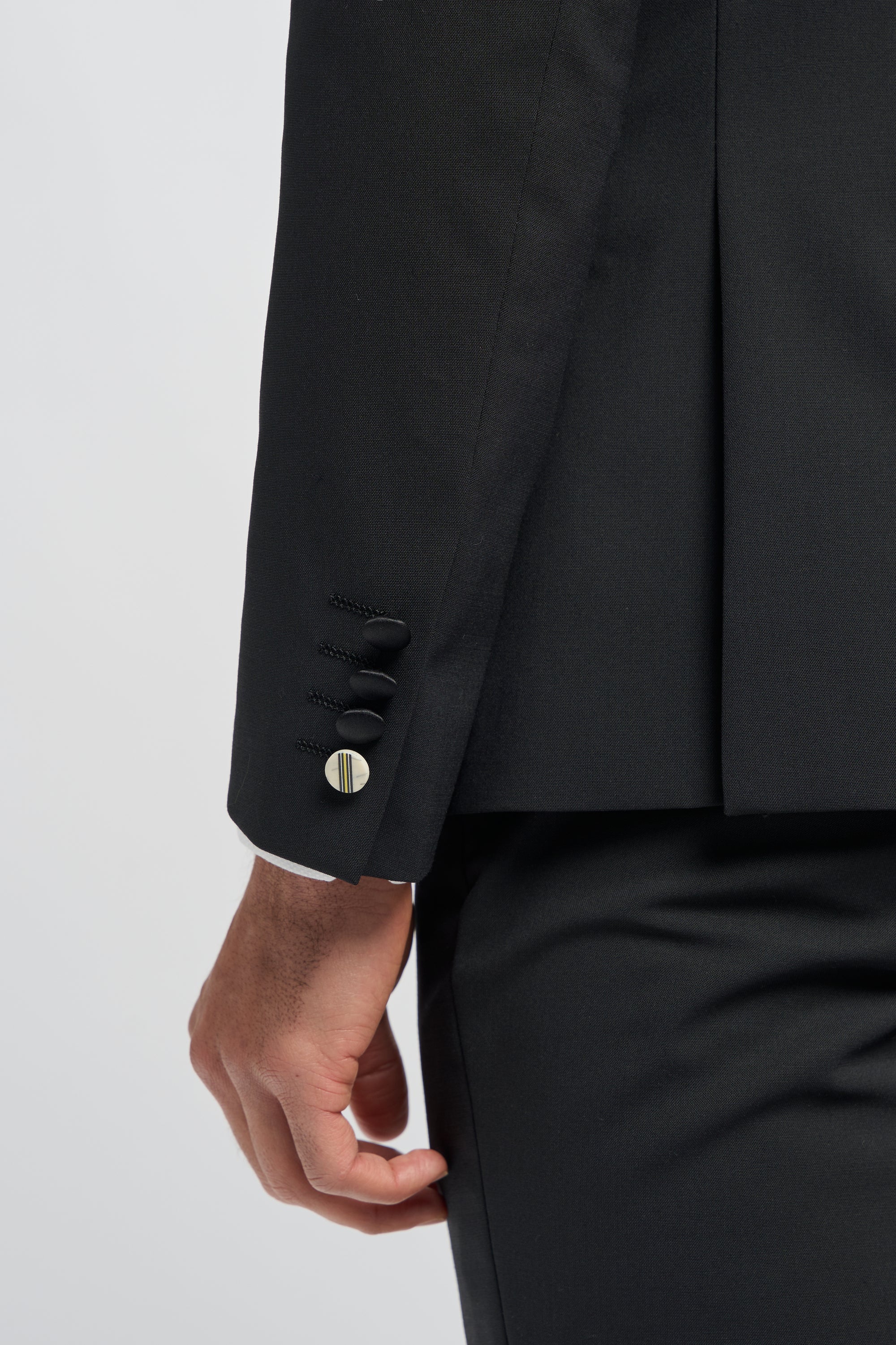Aspen - Men's Black 2 Piece Double Breasted Tuxedo Suit