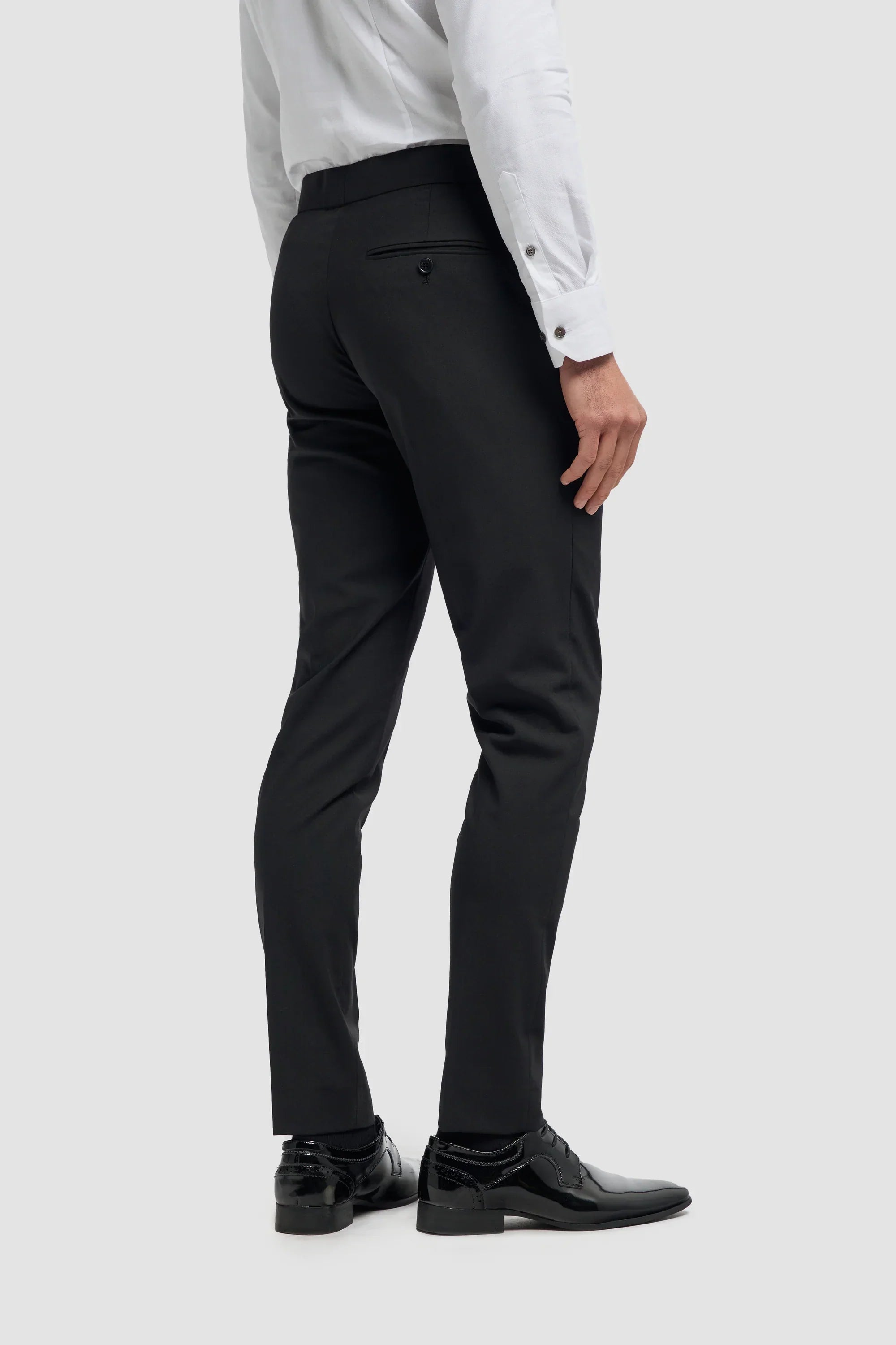 Aspen - Men's Black 2 Piece Double Breasted Tuxedo Suit