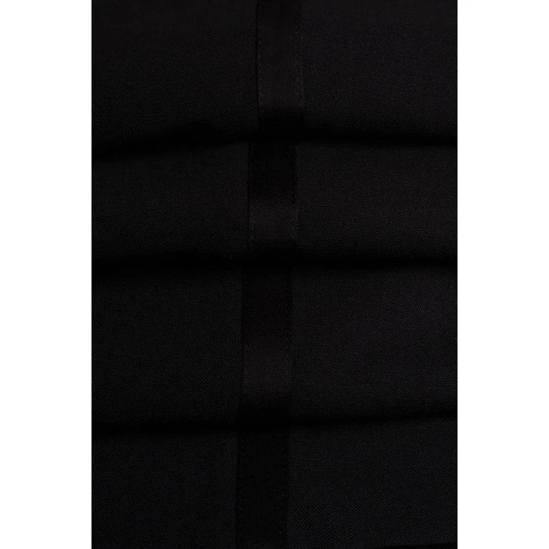Aspen - Men's Plain Black Tuxedo Blazer