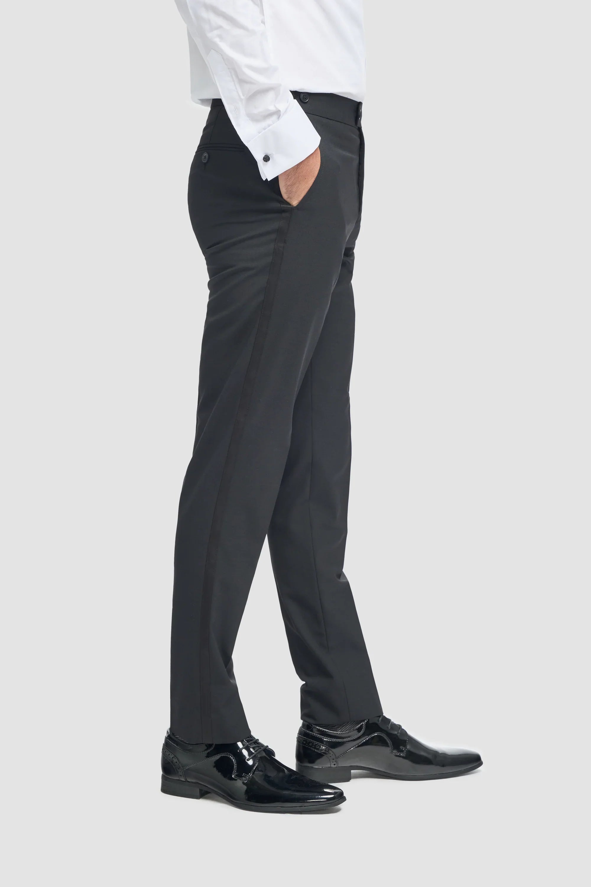 Aspen - Men's Black Tuxedo 2 Piece Wedding Suit