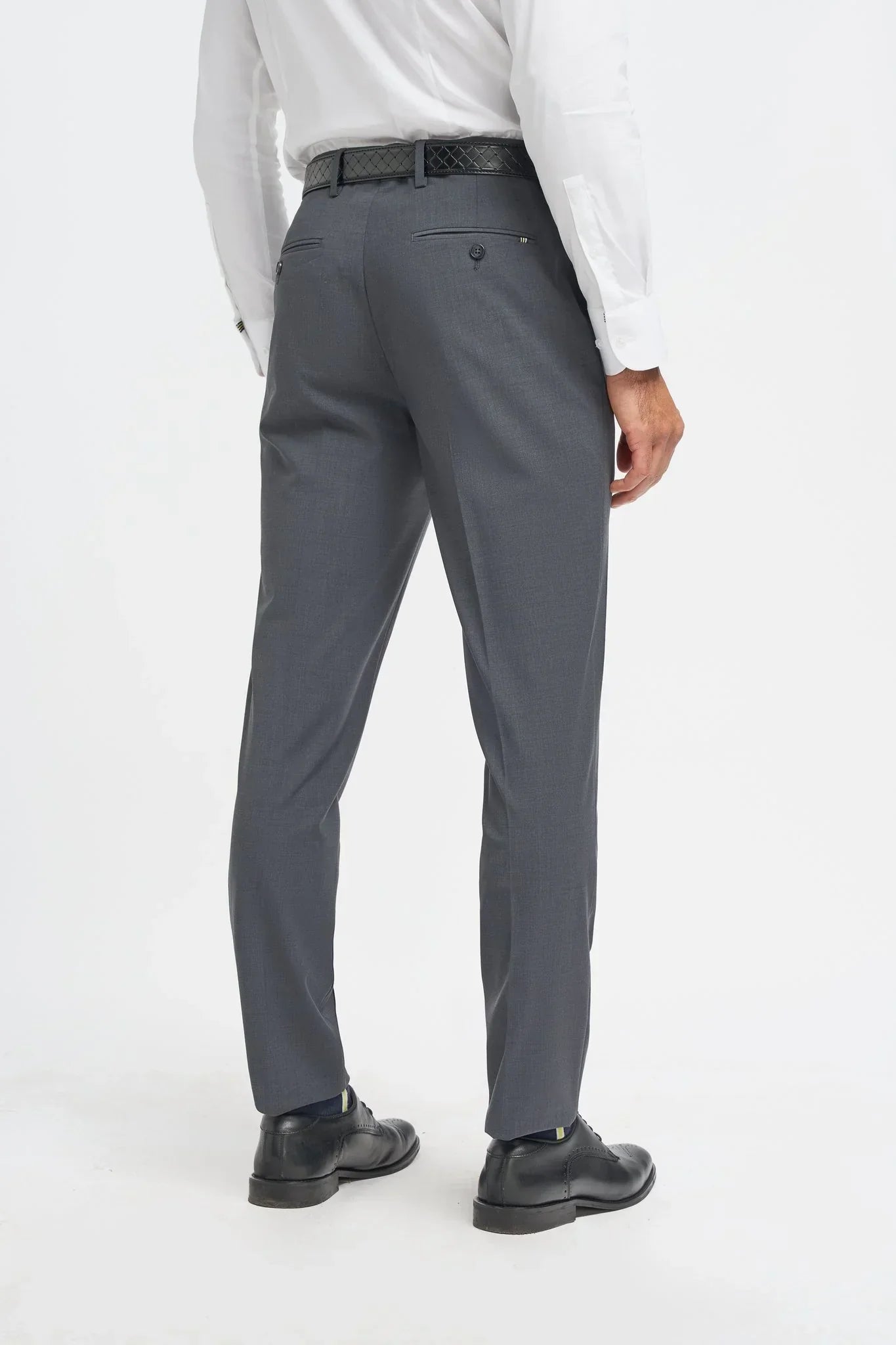 Bond - Men's Charcoal 3 Piece Tailored Fit Suit